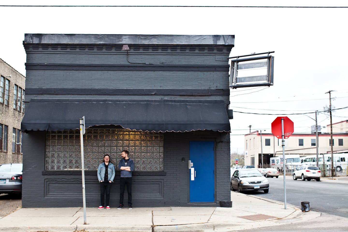 Meteor Bar is a new north Minneapolis cocktail bar from Robb Jones (right) and Elliot Manthey (left).