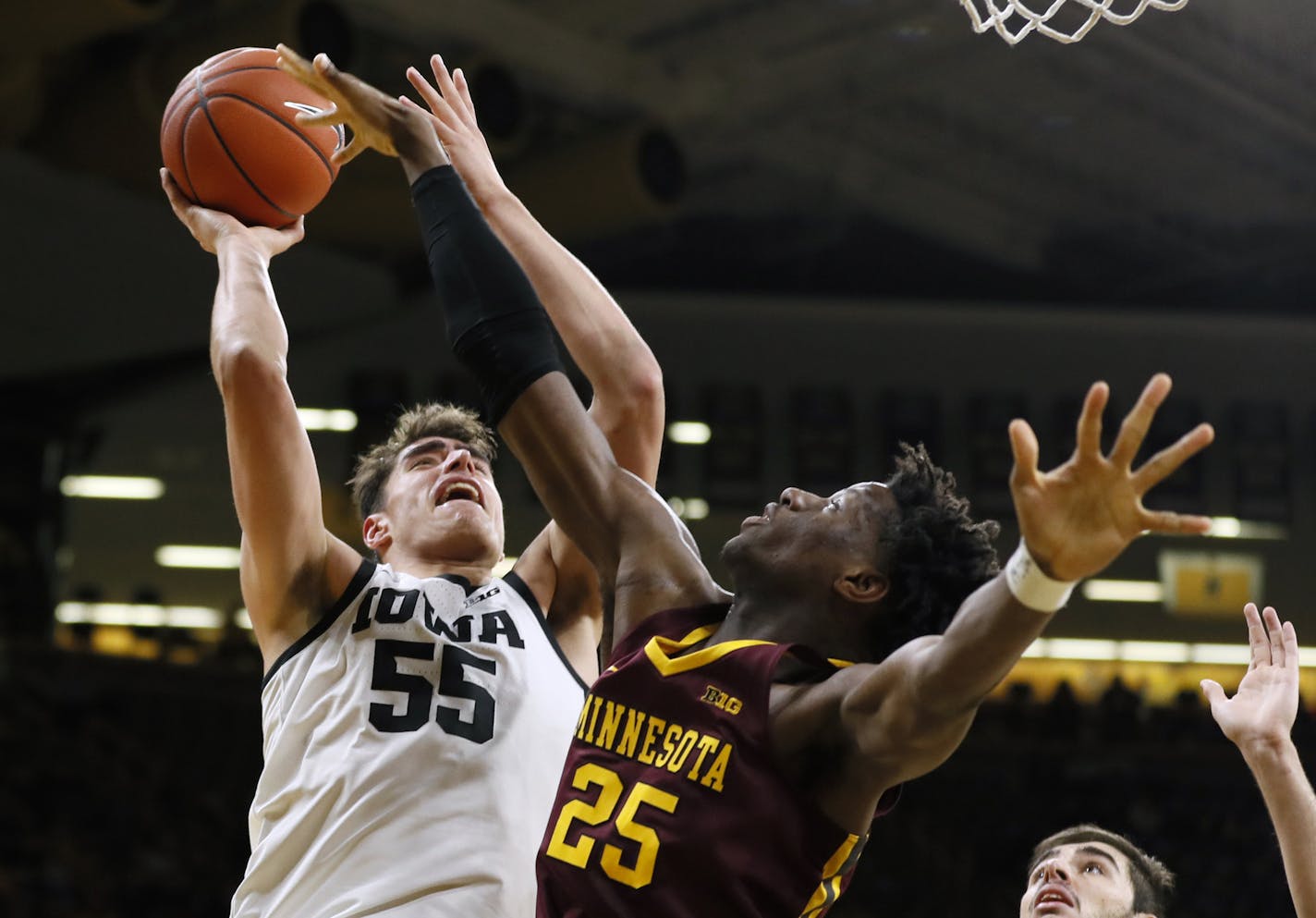 Iowa center Luka Garza was named Big Ten Player of the Year.