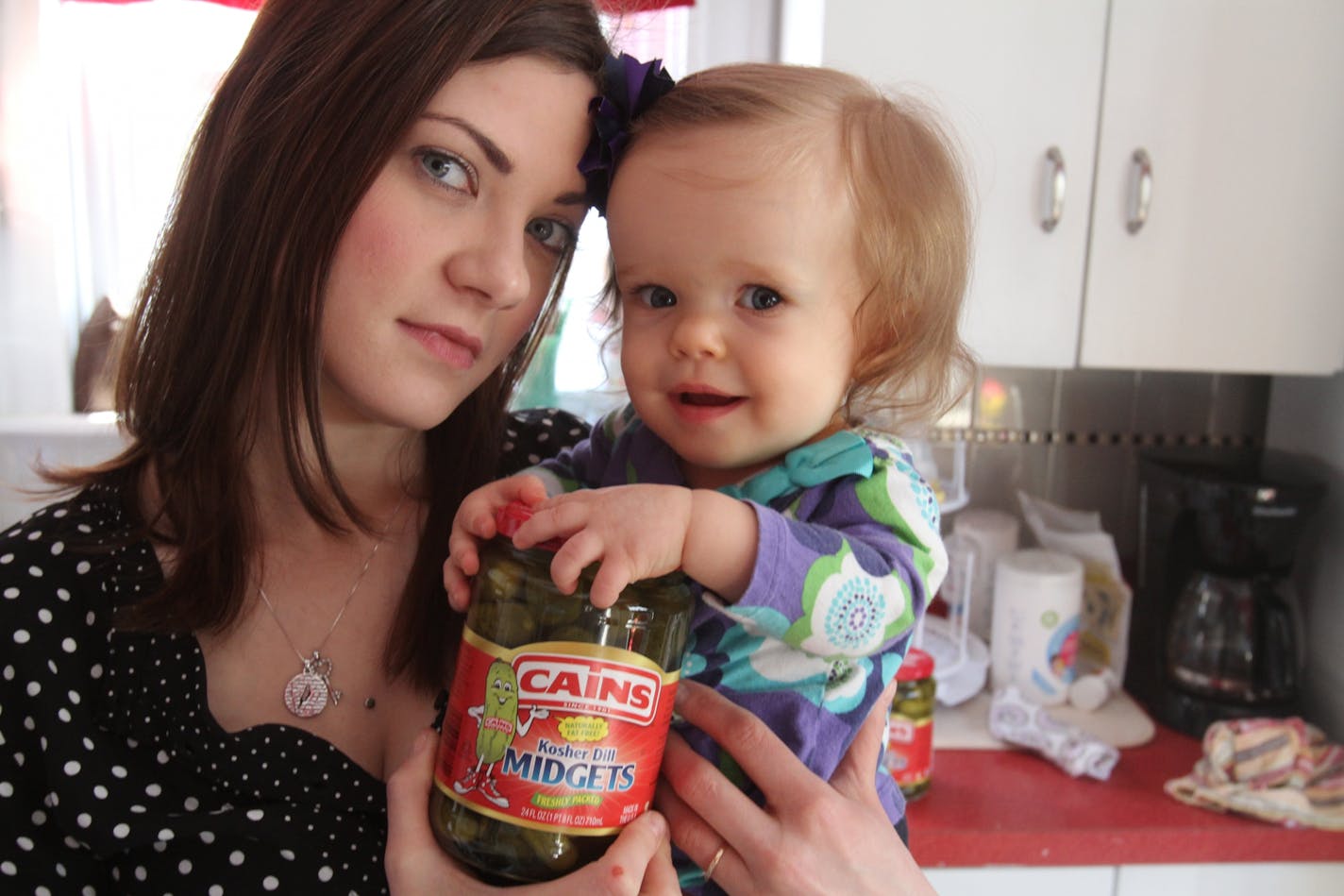 Chelley Martinka was offended that some pickles were labeled "midgets." Her daughter, Adelaide, has Acondroplasia.