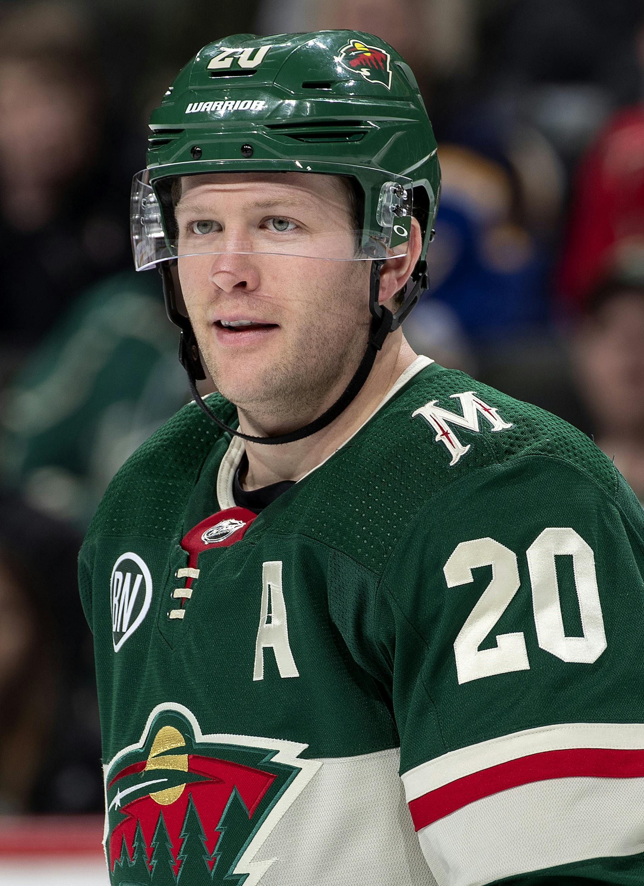 Minnesota Wild Ryan Suter. ] CARLOS GONZALEZ &#x2022; cgonzalez@startribune.com &#x2013; St. Paul, MN &#x2013; February 21, 2019, Xcel Energy Center, Hockey, Minnesota State High School / Prep Girls&#x2019; Hockey Tournament, Class 2A quarterfinal, Minnetonka vs. Maple Grove