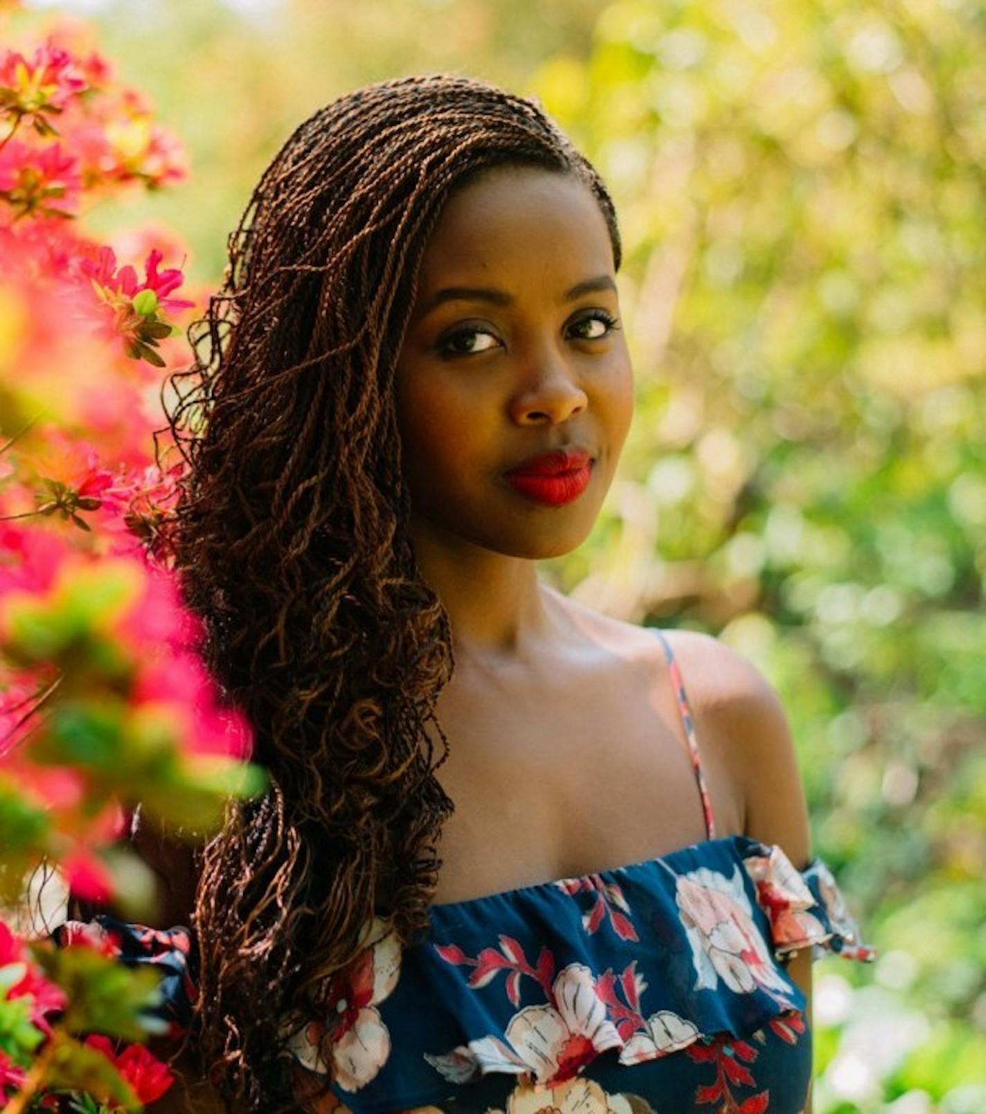 Clemantine Wamariya, author of "The Girl Who Smiled Beads." Photo by Julia Zave.