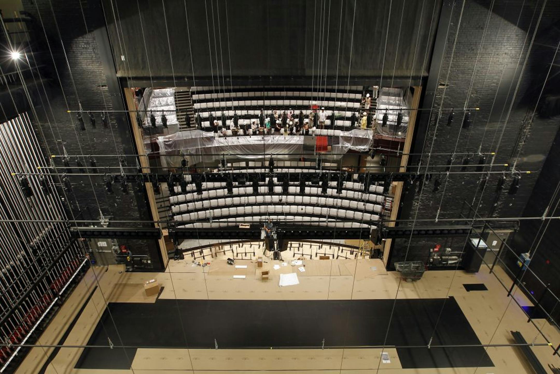The Cowles Dance Center is getting close to being finished after 12 years of development. John and Sage Cowles played a big role in it getting finished. The flyway is all new construction and technology.