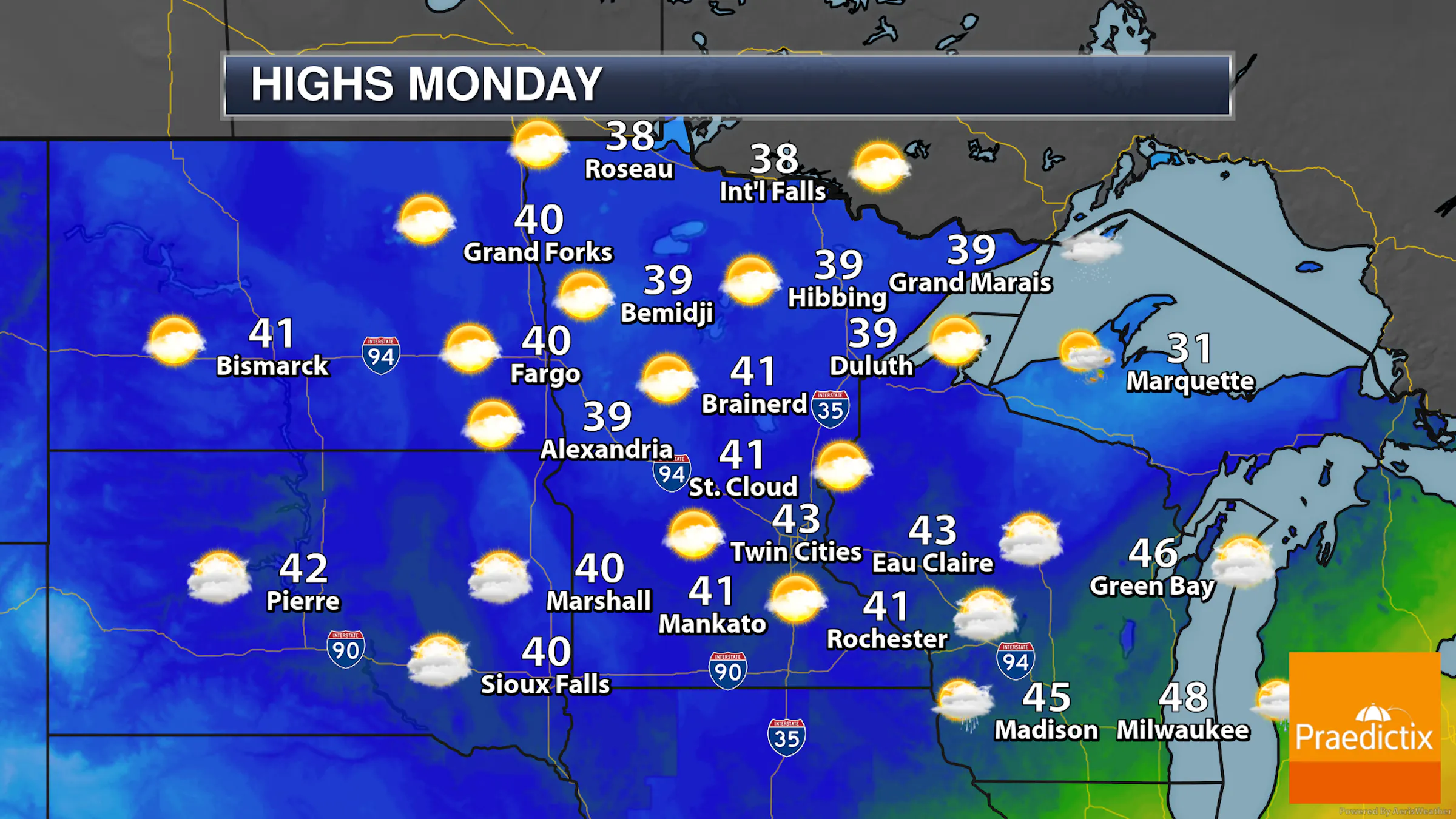 Cool Monday With More Clouds Than Sun