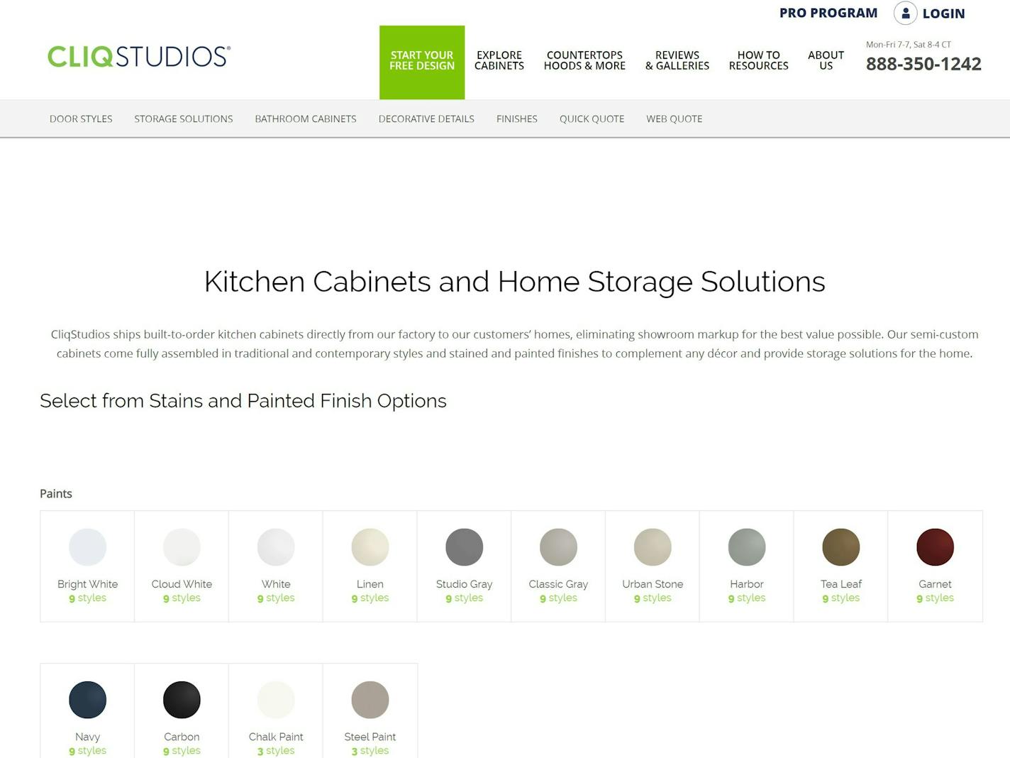 Cliq Studios, an online seller of kitchen cabinetry, closed last week after one of its investors decided not to infuse more cash into the company. Its website remained accessible on Tuesday.