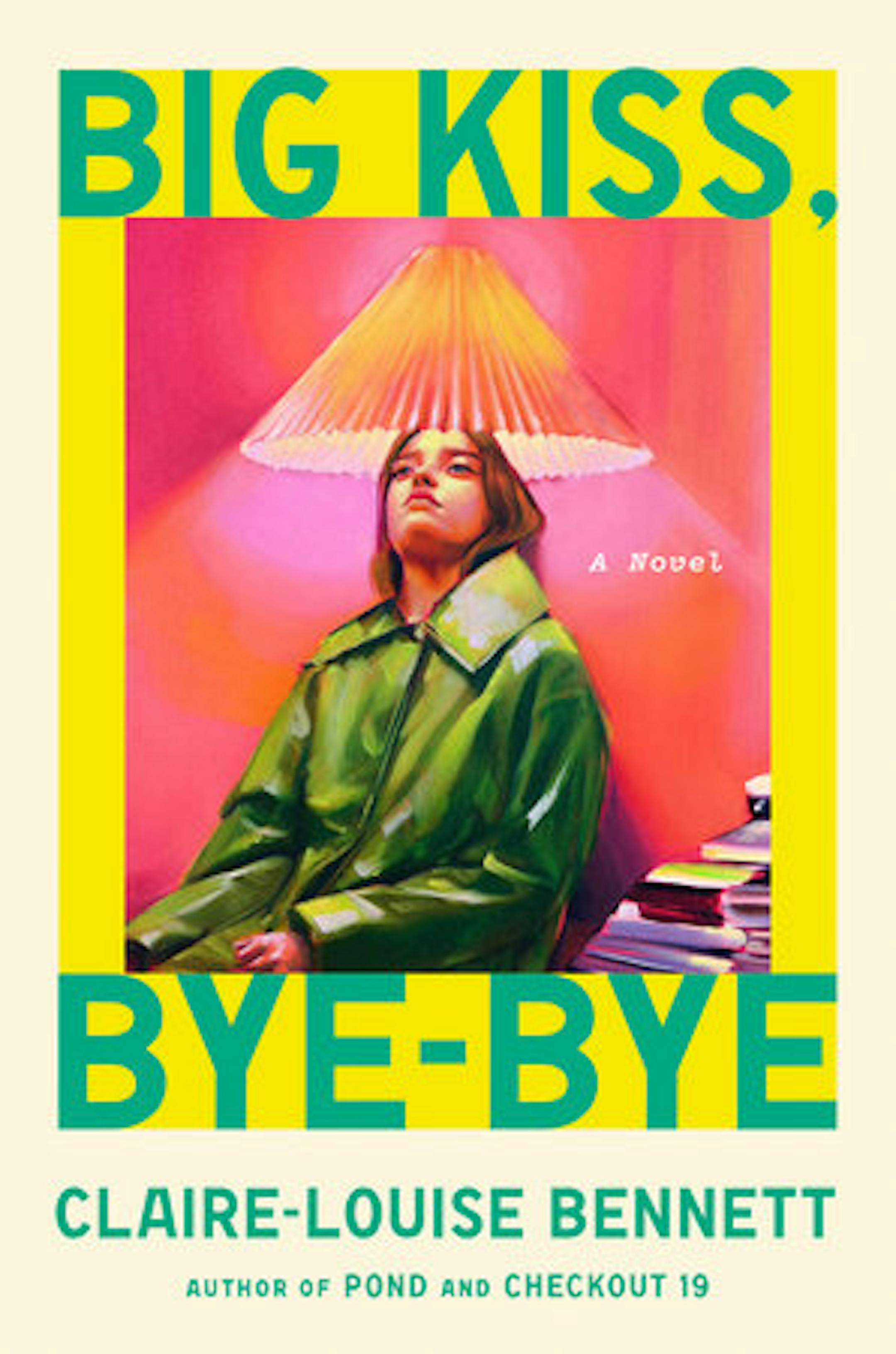cover of Big Kiss, Bye-Bye is a painting of a seated young person, with a lampshade directly over their head