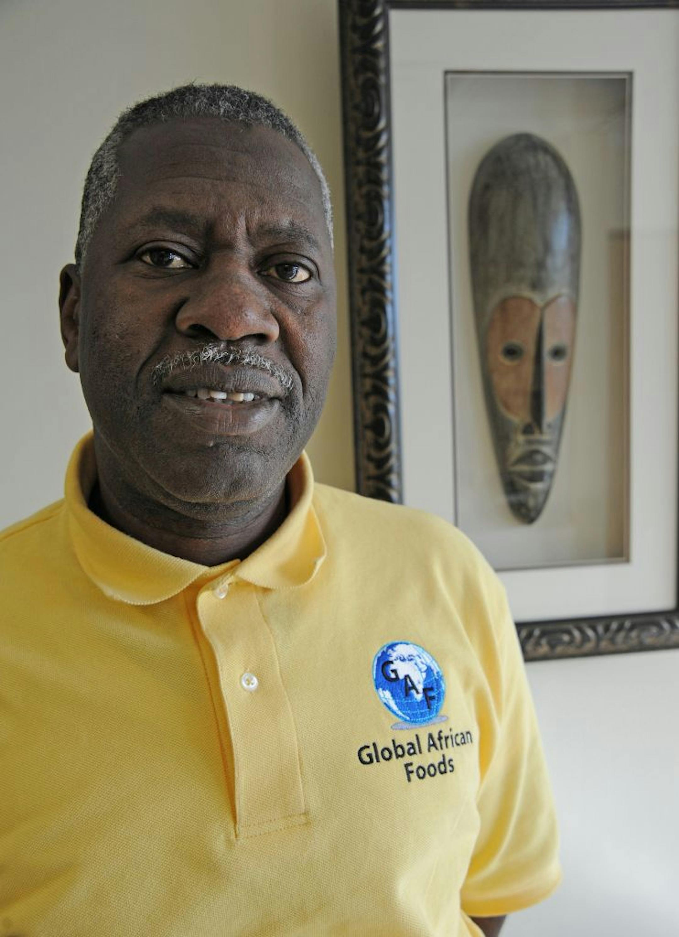 James Sanigular's company Global African Foods recently got a deal with Cub Foods to sell African foods at several area Cub outlets. His goods - cassava flour, palm oil, etc. -- are in Cub's international aisle. Idea is to get basic West African foods into the mainstream grocery supply to cater to growing African immigrant community.