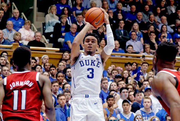 Duke's Tre Jones, like his brother, is looking to make a deep run with Duke as a freshman.