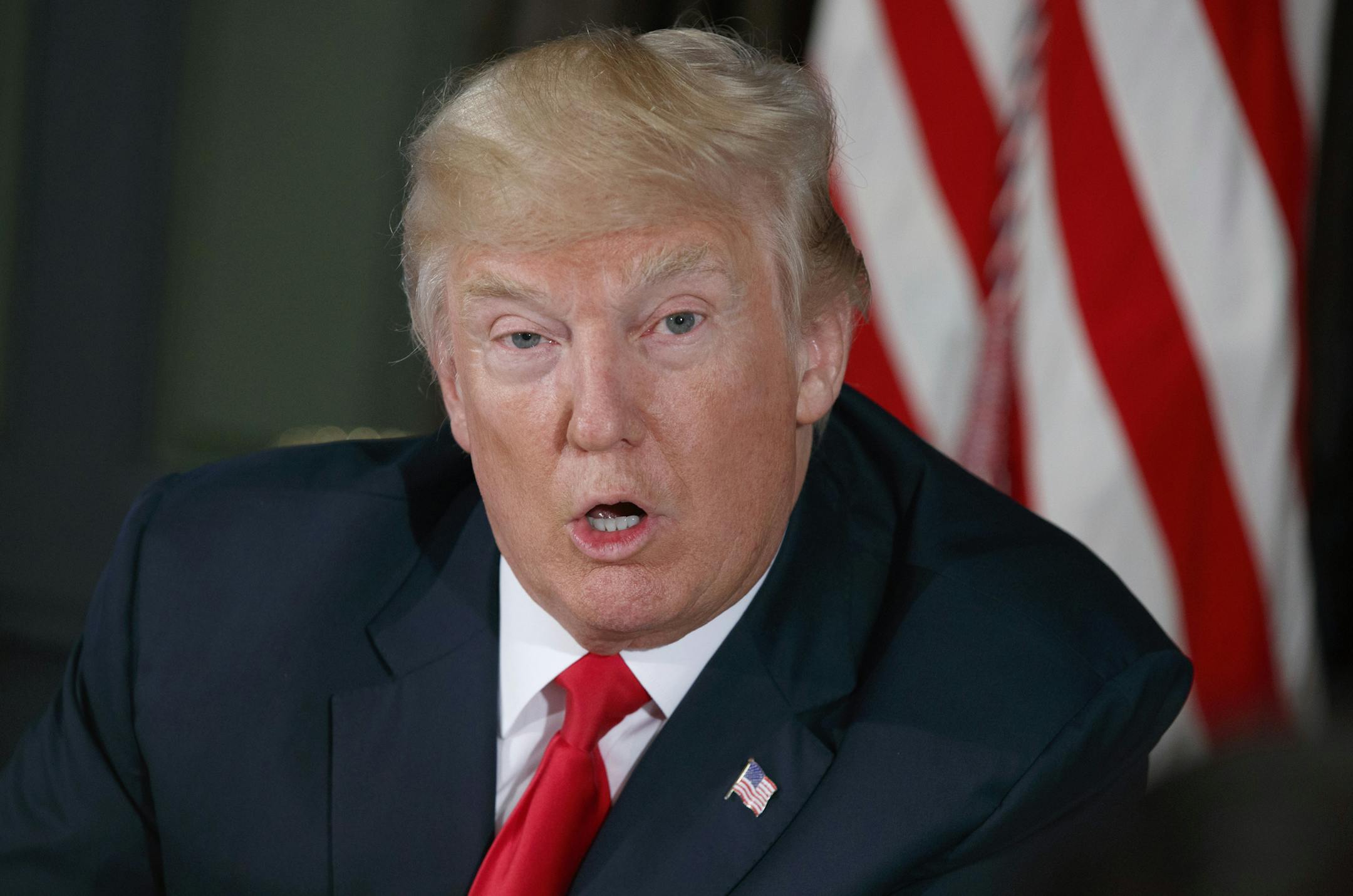 President Donald Trump said Tuesday, “North Korea best not make any more threats to the United States. They will be met with fire and fury like the world has never seen.”