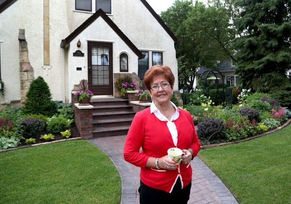 Kathy Freeman has created a mini-paradise in her small St. Paul yard, which includes this front garden.