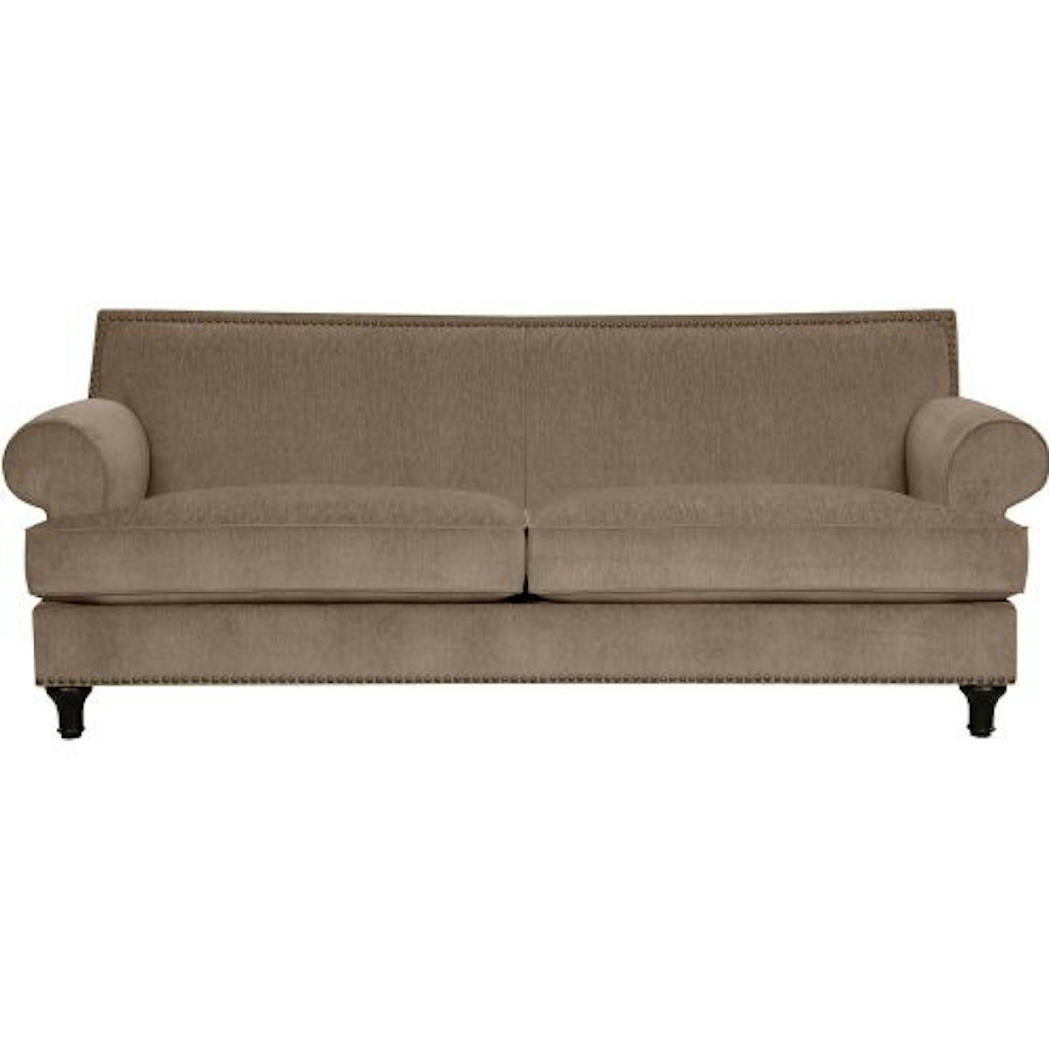 Pier 1 customizable Carmen sofa. Prices range from $700 to $800.