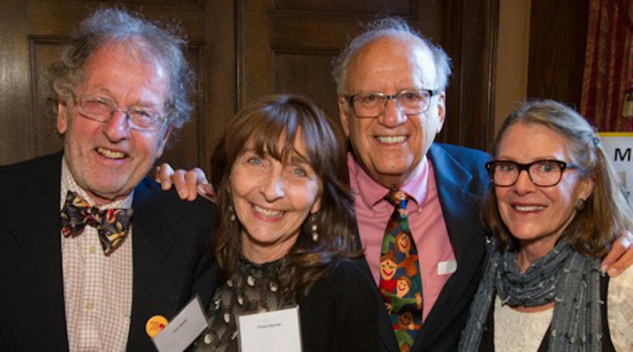 Books for Africa founder Tom Warth, Tricia Haynes, ­MicroGrants founder Joe Selvaggio and Shotsie Forsythe.