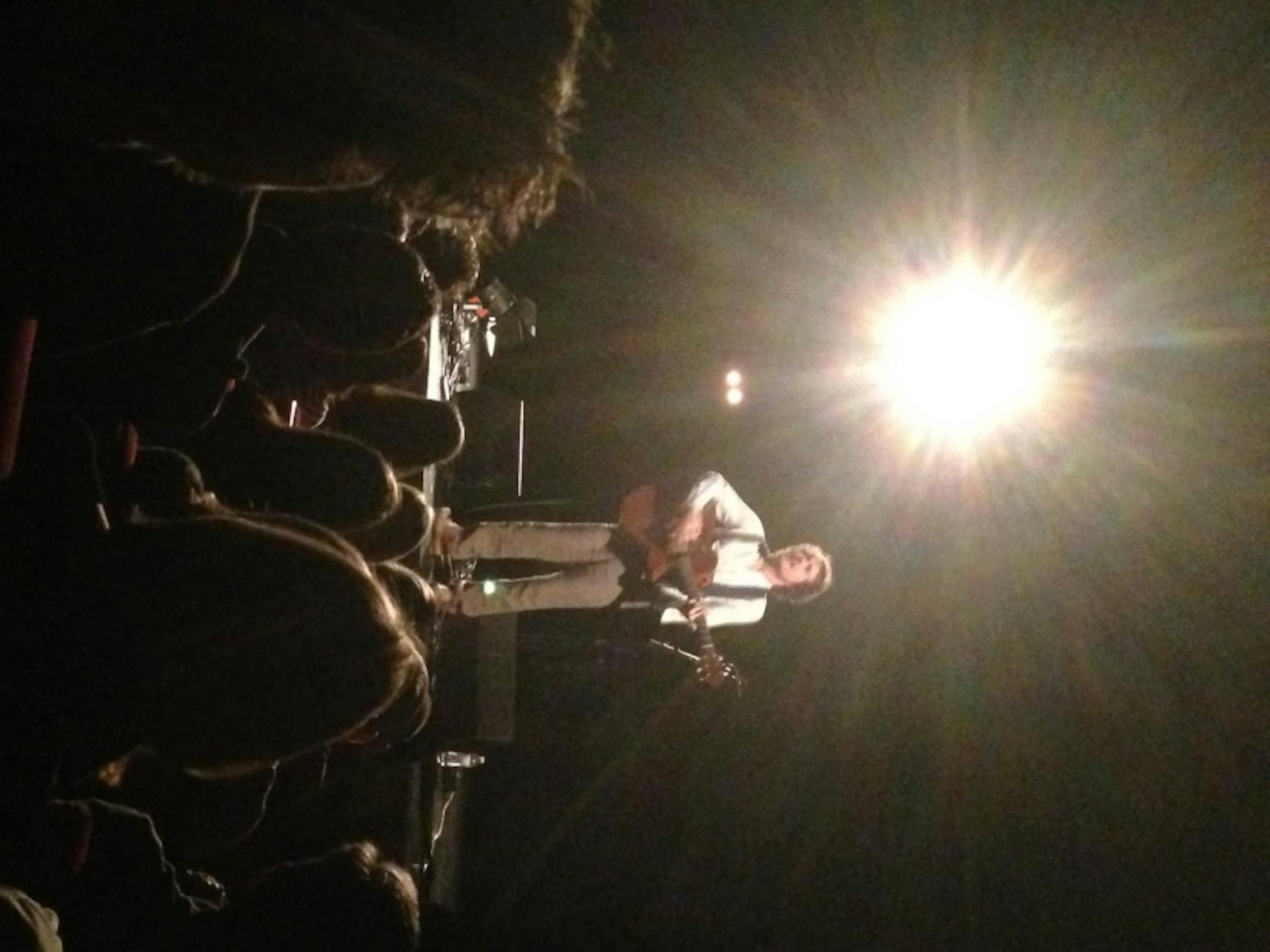 Rice stepped out from behind the mic for "Volcano."