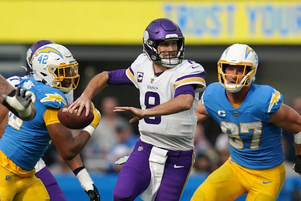 Against the Chargers, Vikings quarterback Kirk Cousins exploited an area of the passing game he hasn’t used much this season: the middle of the fiel