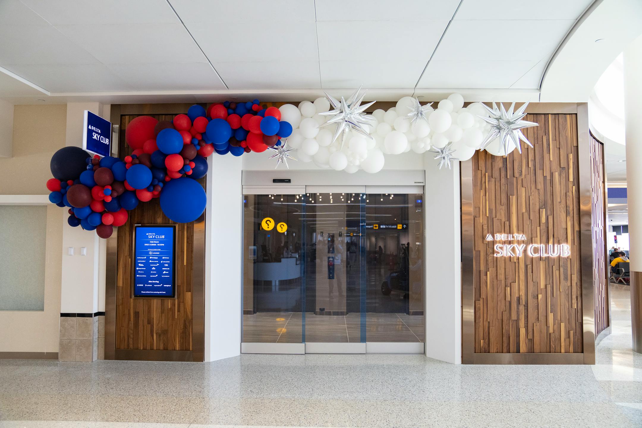 The new Delta Sky Club is open for an open house press preview.