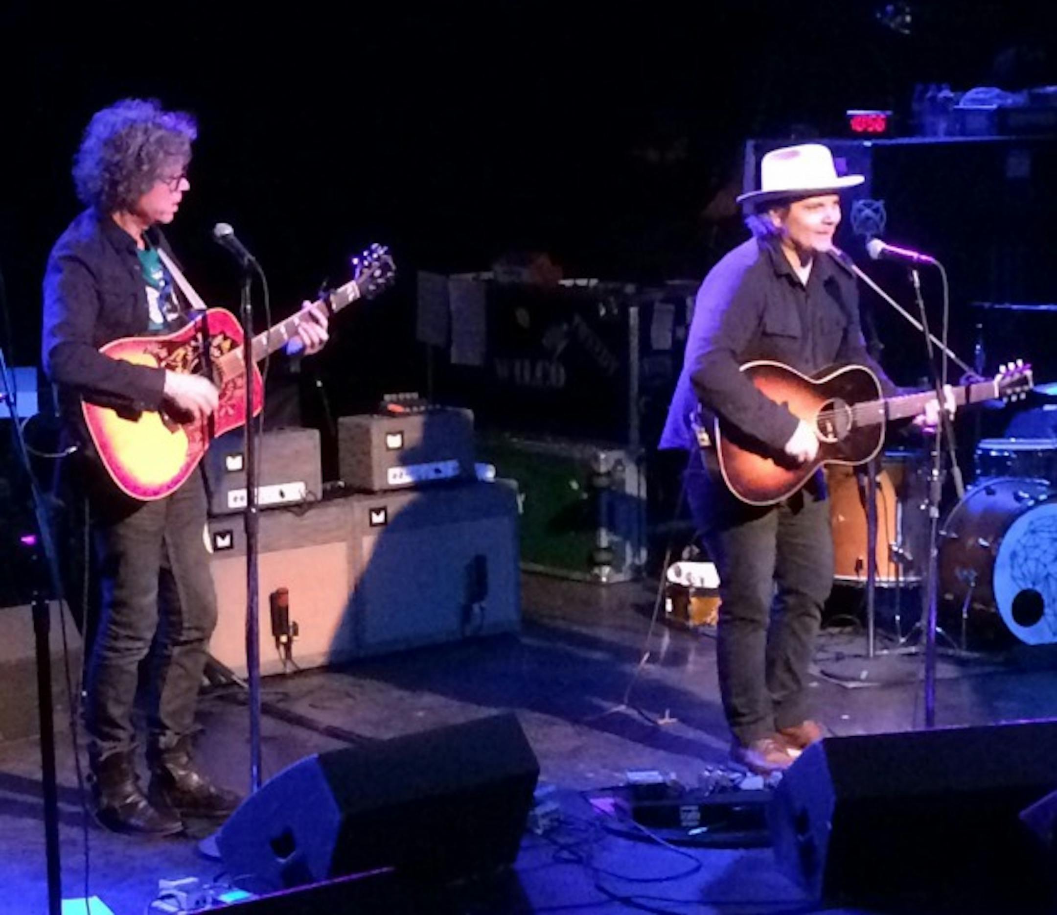 Gary Louris joined Tweedy near the end of the two-hour set.