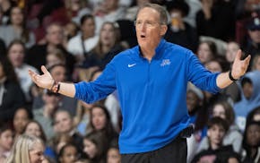 Minnetonka coach Brian Cosgriff worked the sideline Saturday night during the state championship game against Hopkins, the program he coached for 21 s