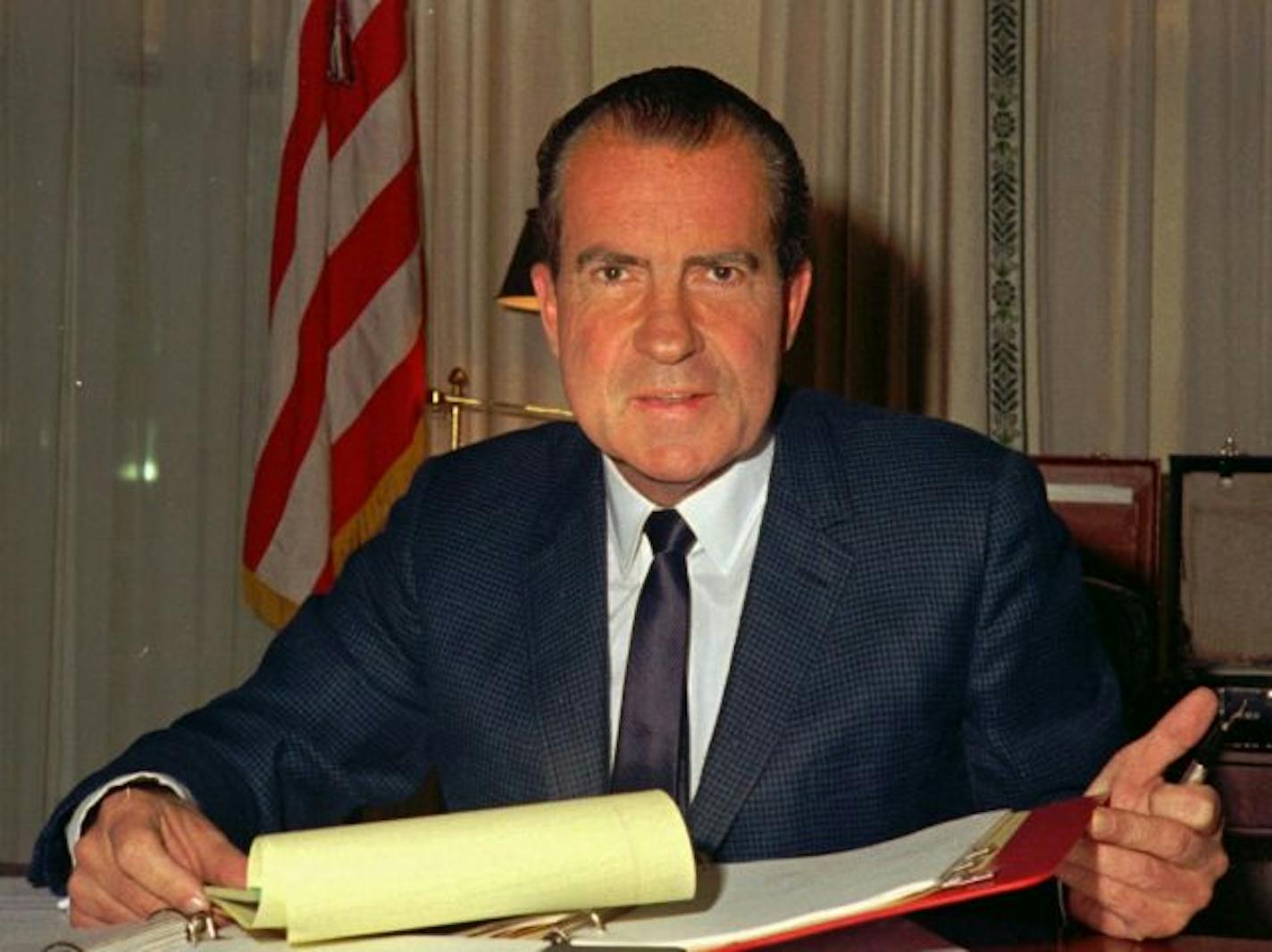 President Richard M. Nixon at the White House, 1969.