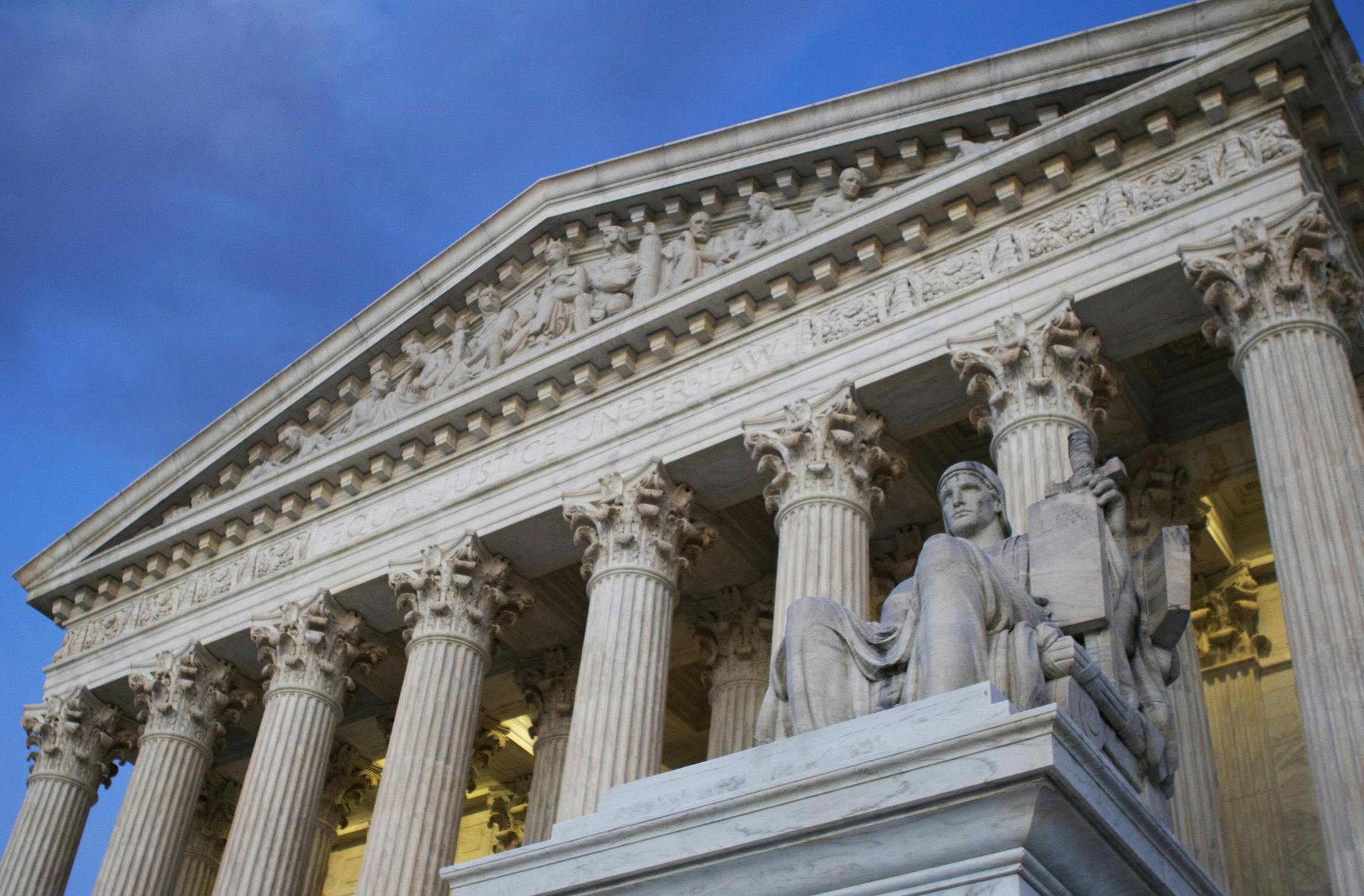 FILE - In this Feb. 13, 2016 file photo, the Supreme Court building is seen Washington. (AP Photo/Jon Elswick, File) ORG XMIT: WX102