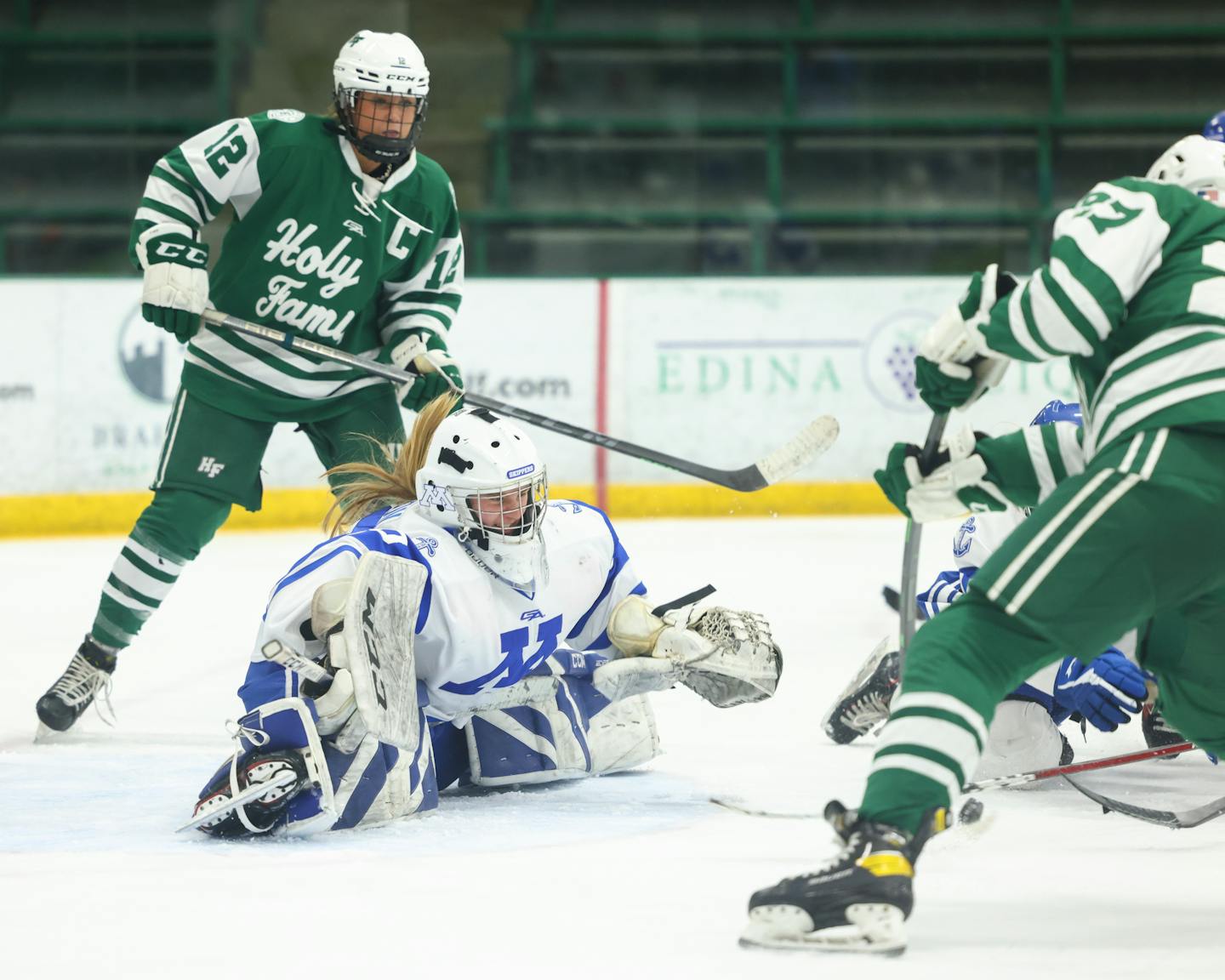 Minnetonka goalie Sophia Johnson