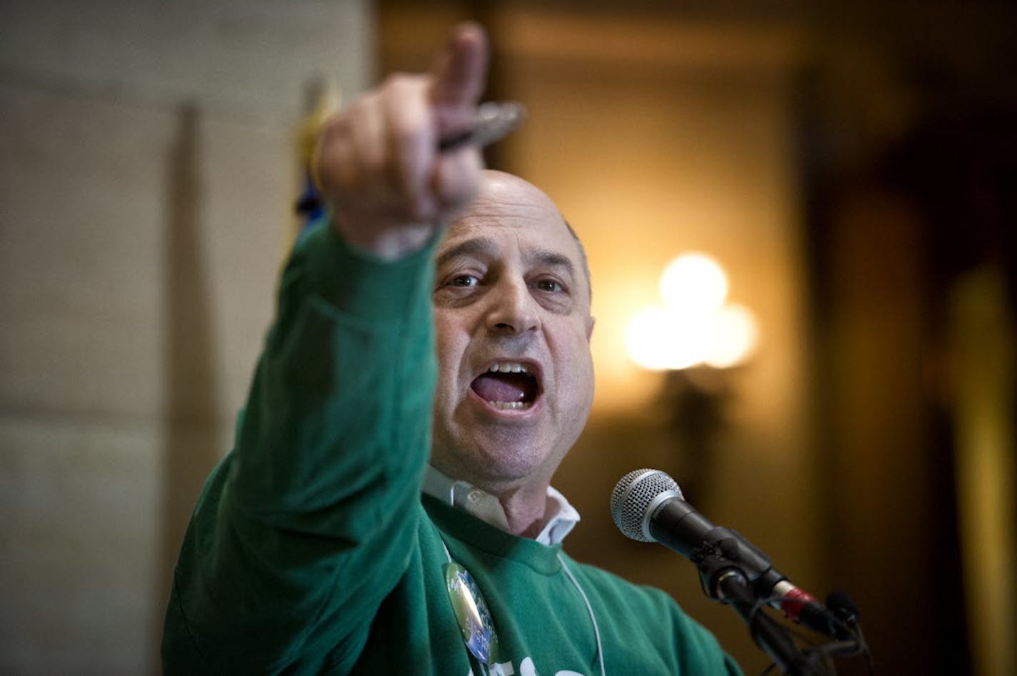 "We're proud that we were able to expand collective bargaining rights to family care providers who care for Minnesota's poorest children," said Eliot Seide, executive director of AFSCME Council 5, shown in 2013.