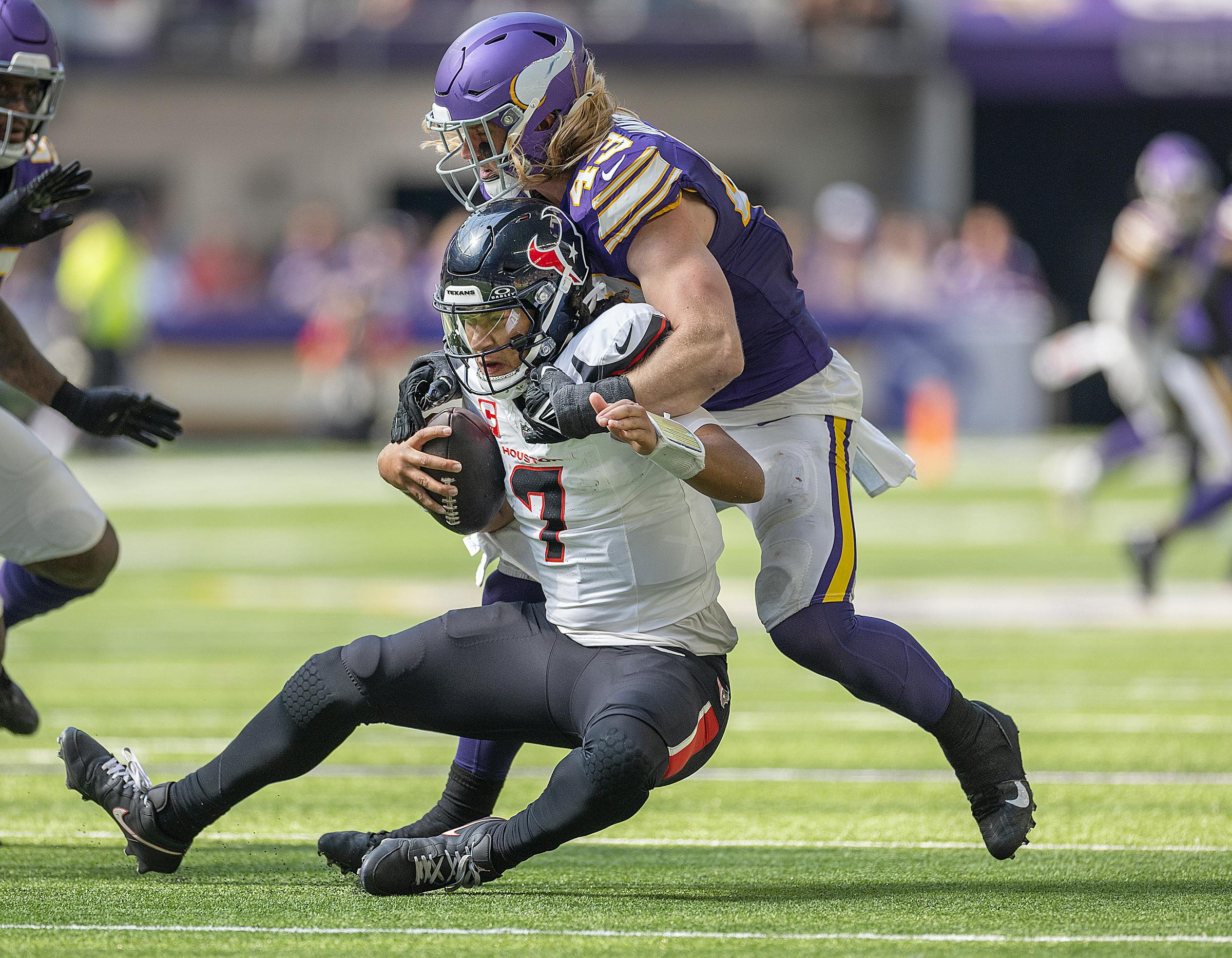 The Vikings are 3-0 after their 34-7 win over the Texans