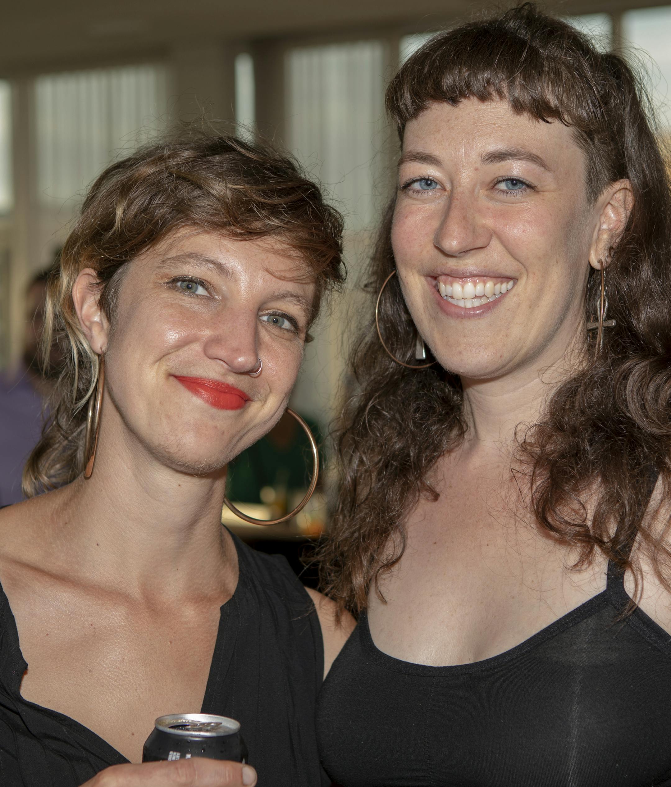 Nicole Simpkins and Emma Torzs at Art on the Rooftop: a Party to Benefit Northern Spark. [ Special to Star Tribune, photo by Matt Blewett, Matte B Photography, matt@mattebphoto.com, Le Meridian Hotel, Art on the Rooftop: a Party to Benefit Northern Spark, Minneapolis, 1006268718 FACE070118