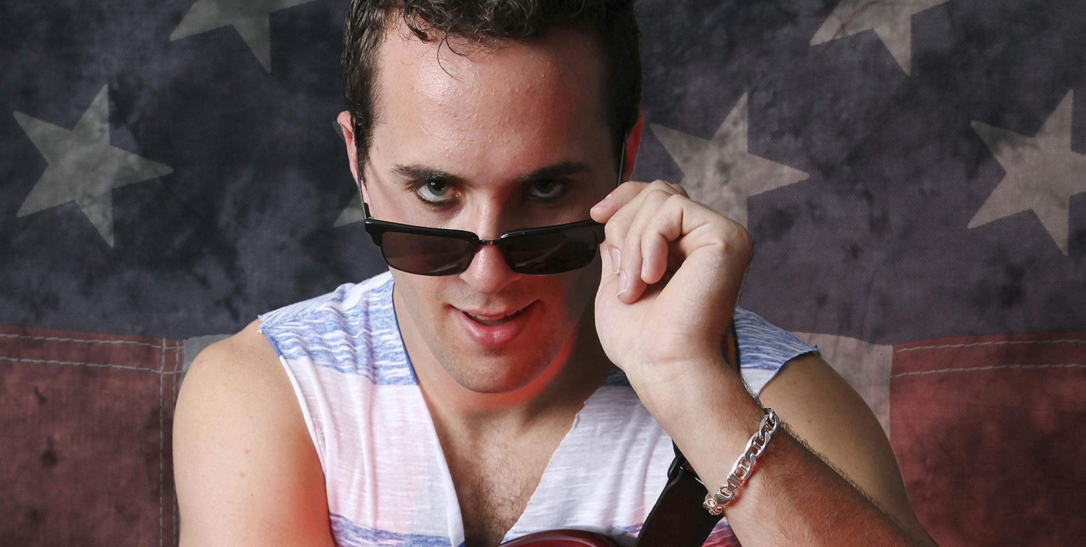 Philip C. Matthews as Andrew Jackson in "Bloody, Bloody Andrew Jackson" at Minneapolis Musical Theatre. Photo by Laurie Etchen