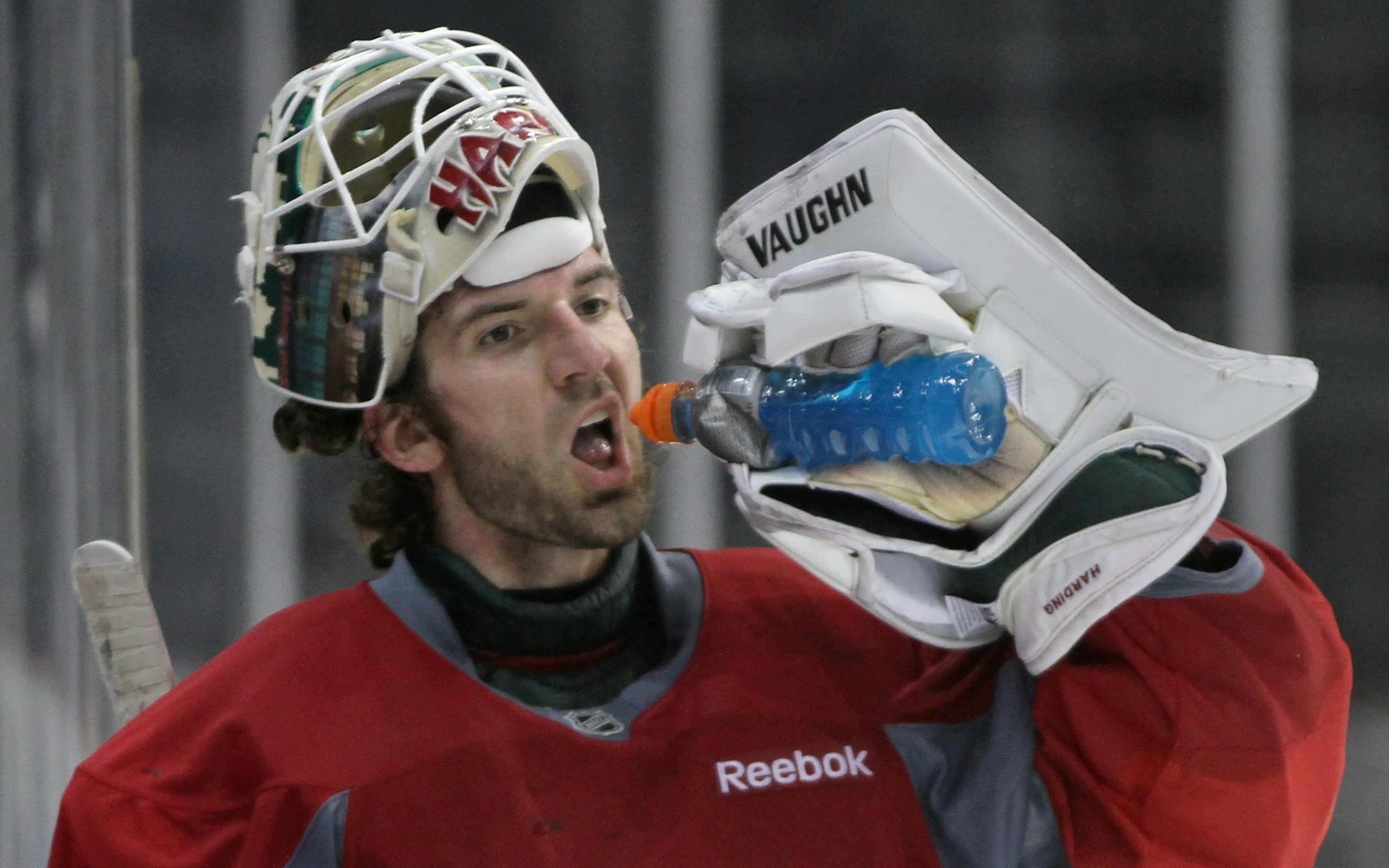 Minnesota Wild goalie Josh Harding
