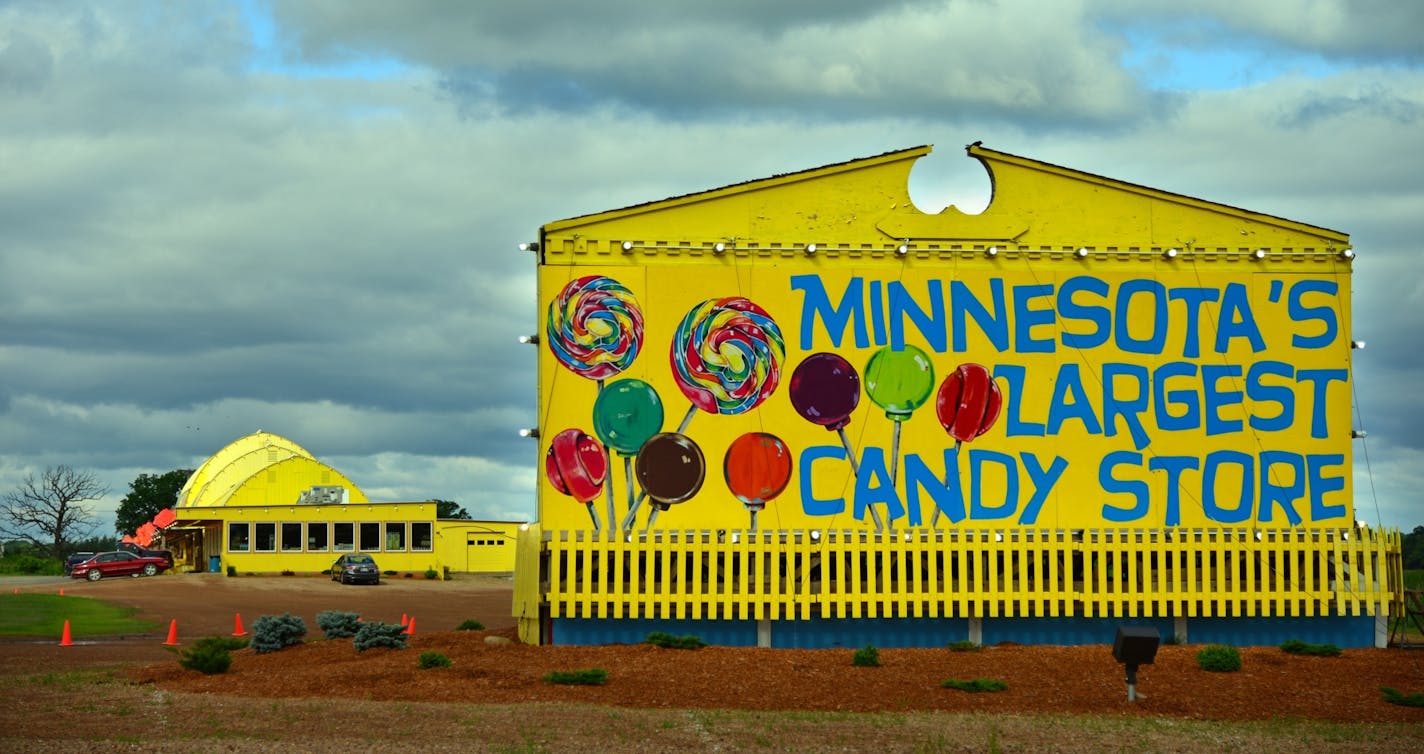 Minnesota's Largest Candy Store is a huge attraction that features thousand of different candy items.