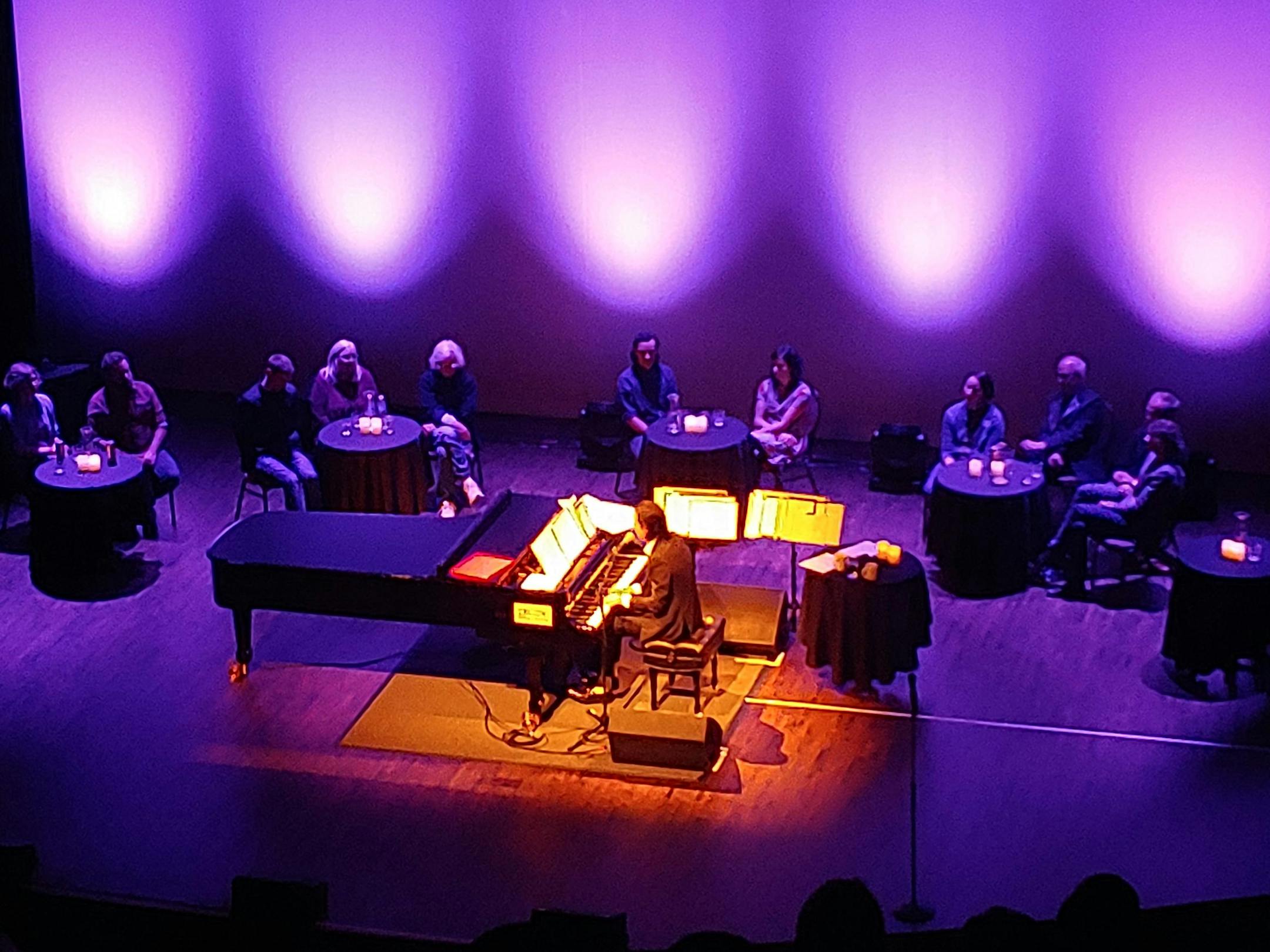Nick Cave at the Pantages Theatre on Tuesday, where some lucky fans got to watch from the stage.
