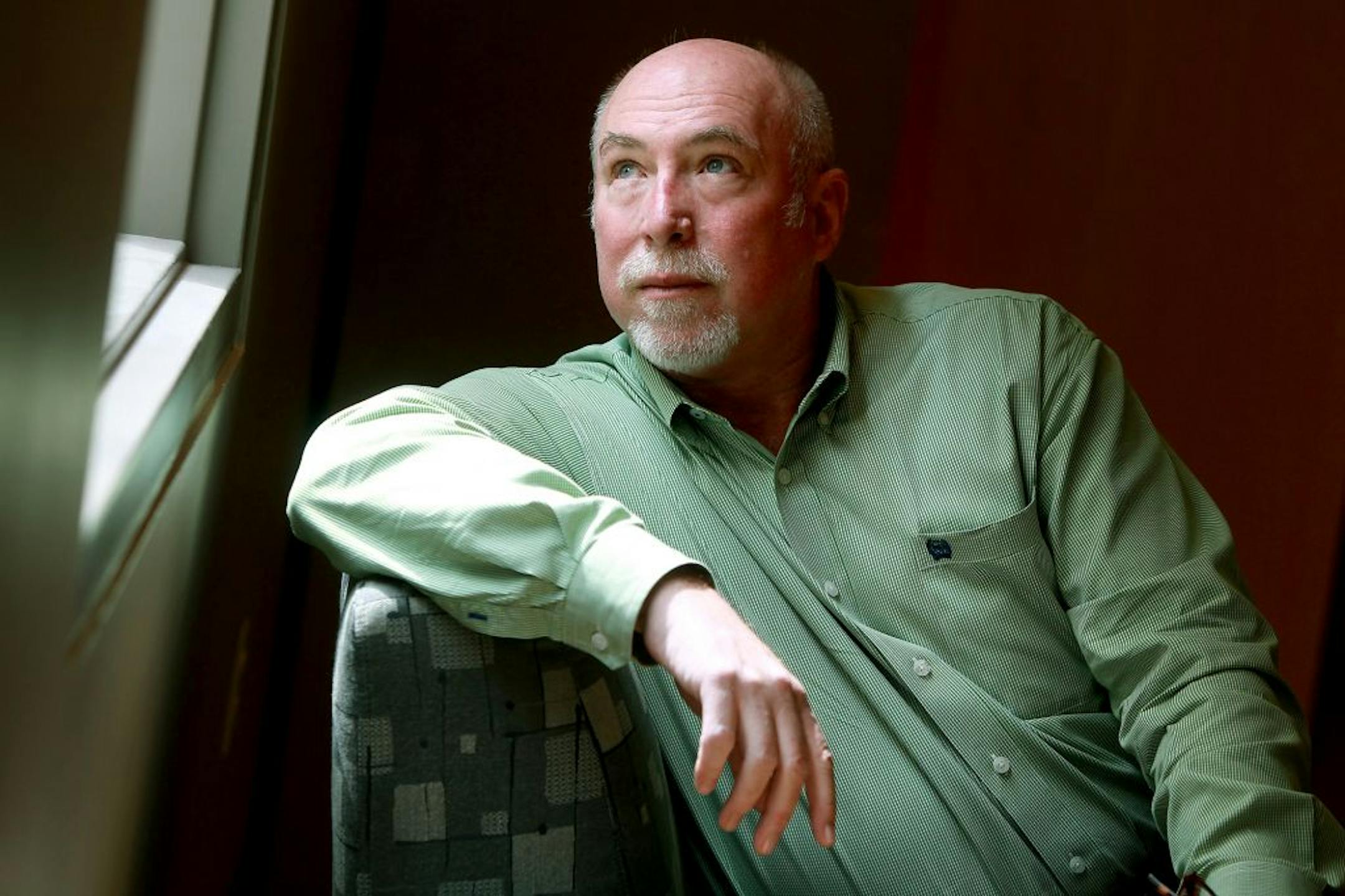 Minnesota for Marriage campaign manager Frank Schubert worked on the "Minnesota for Marriage," campaign at Northwestern College's KTIS studiosis, Tuesday, July 17, 2012. Schubert is a California strategist who has led more than 30 successful ballot initiatives.(ELIZABETH FLORES/STAR TRIBUNE) ELIZABETH FLORES � eflores@startribune.com