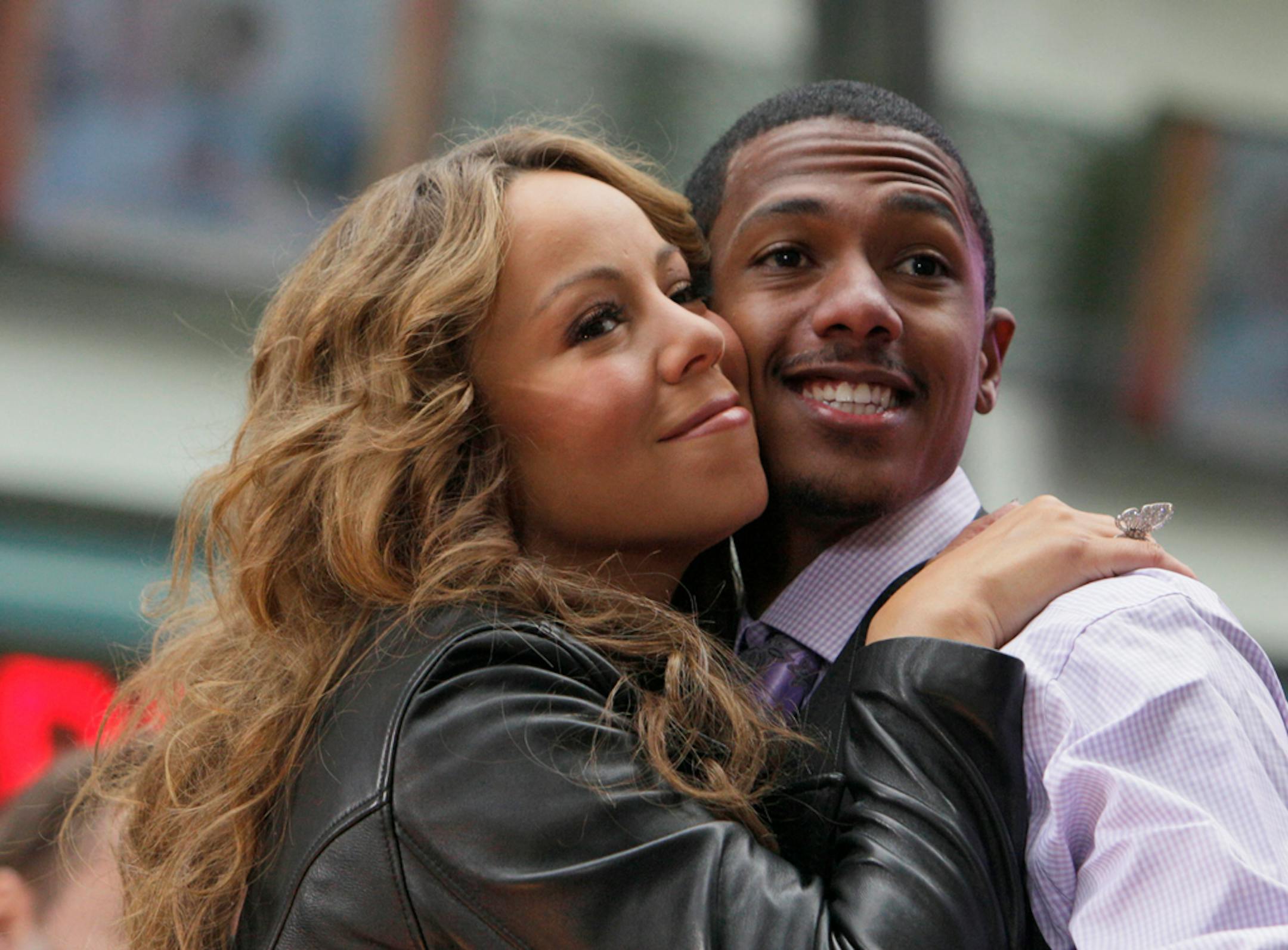 FILE -- Mariah Carey and husband Nick Cannon