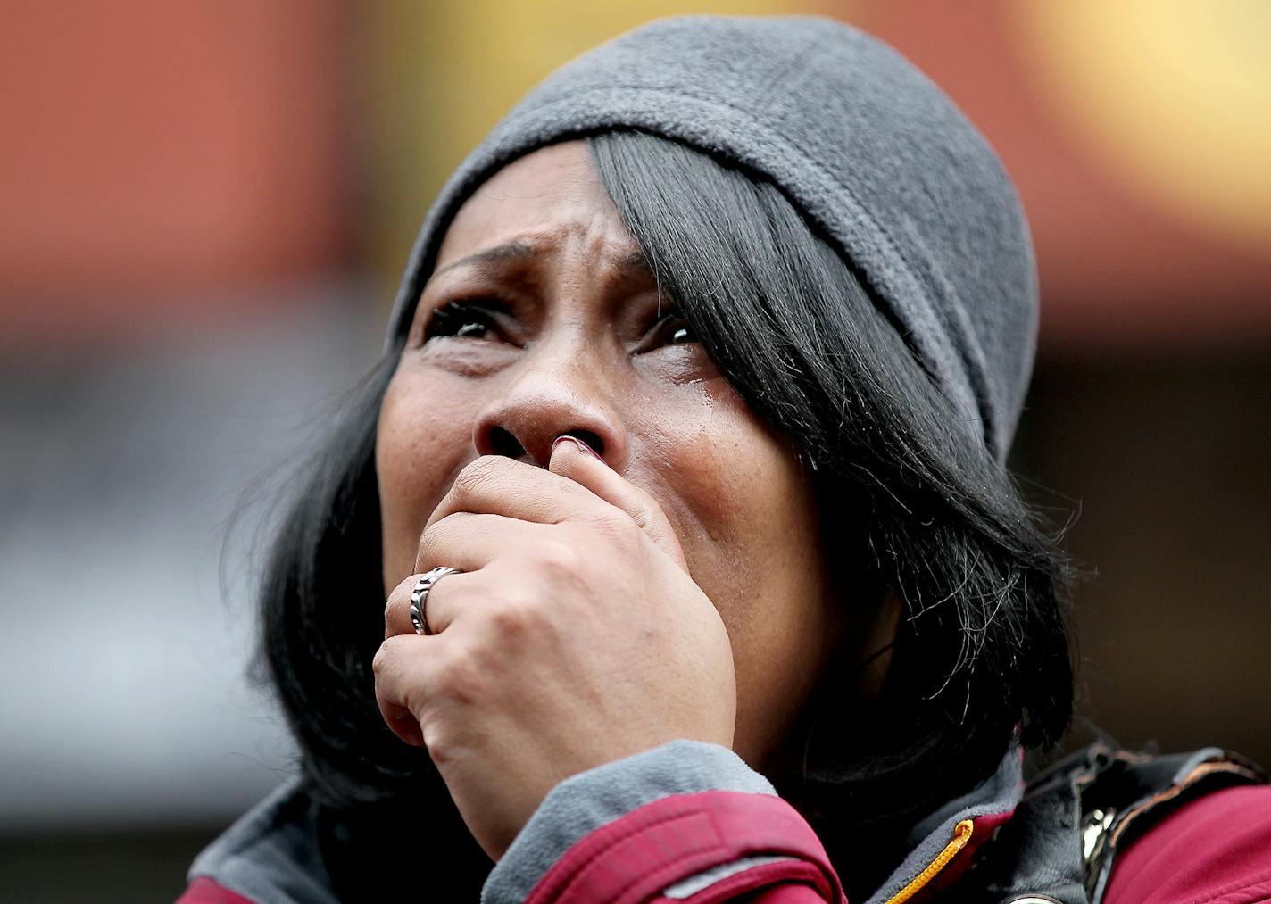 Many began to gather near Prince's star to leave flowers and cry at First Avenue after news of his death was made, Thursday, April 21, 2016 in Minneapolis, MN. ] (ELIZABETH FLORES/STAR TRIBUNE) ELIZABETH FLORES &#x2022; eflores@startribune.com