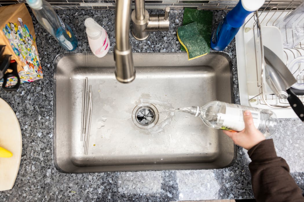 One hack involves using vinegar to clean a garbage disposal. 