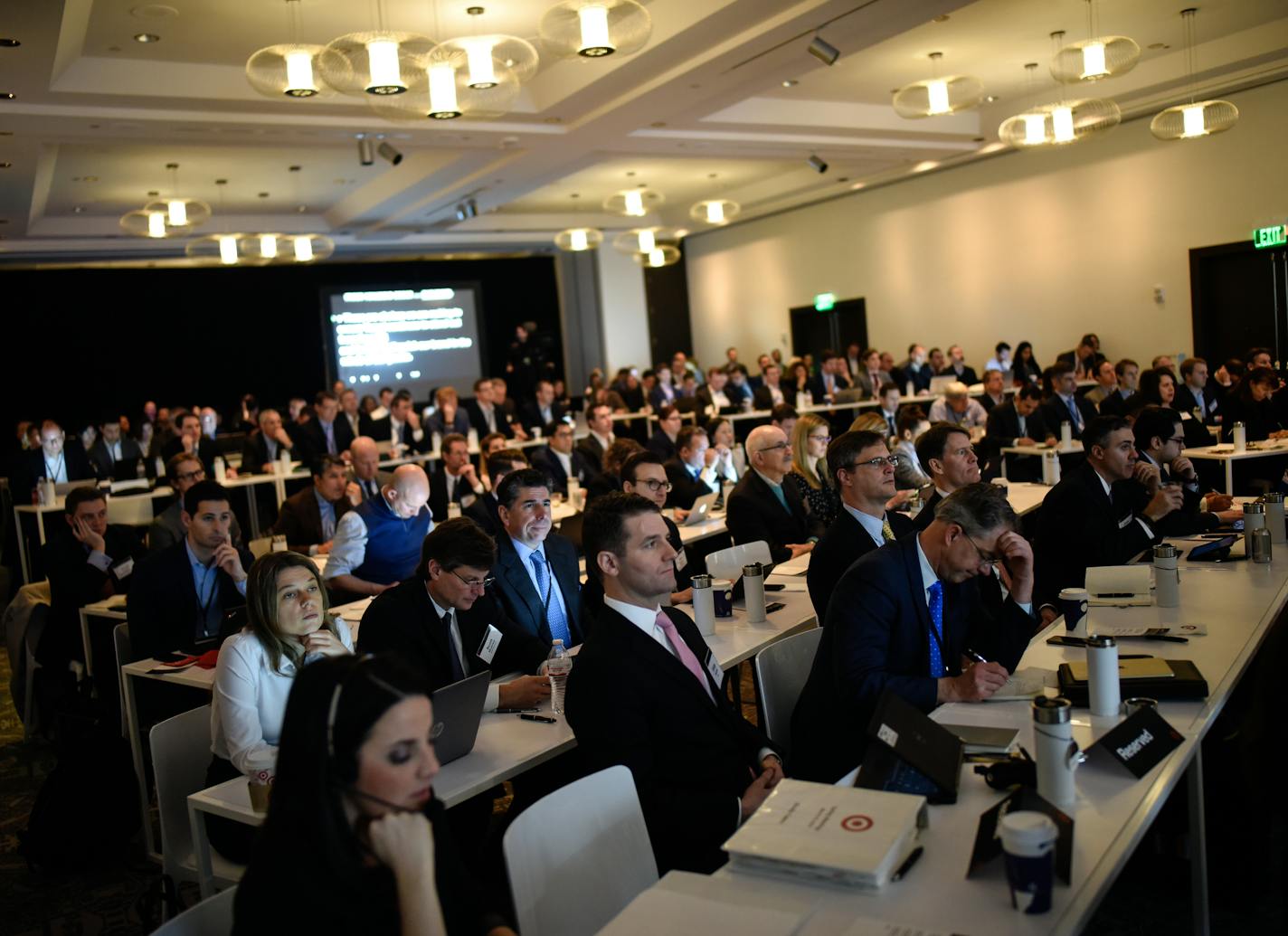 Attendees of Target's annual investors meeting listened as CEO Brian Cornell spoke on stage Tuesday morning in downtown Minneapolis. ] AARON LAVINSKY &#x2022; aaron.lavinsky@startribune.com Target's top executives laid out their strategic roadmap for the year at its annual investors meeting being held in Minneapolis Tuesday, March 6, 2018 at the Radisson Blu Hotel.