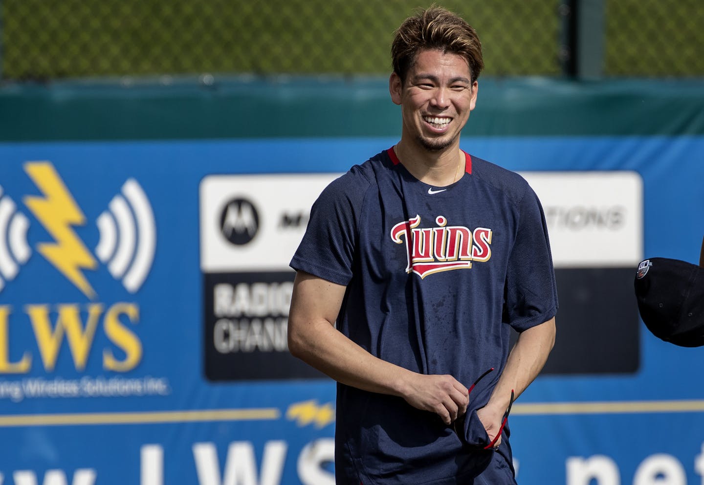 Minnesota Twins pitcher Kenta Maeda during practice on Thursday. ] CARLOS GONZALEZ &#x2022; cgonzalez@startribune.com &#x2013; Fort Myers, FL &#x2013; February 13, 2020, CenturyLink Sports Complex, Hammond Stadium, Minnesota Twins, Spring Training