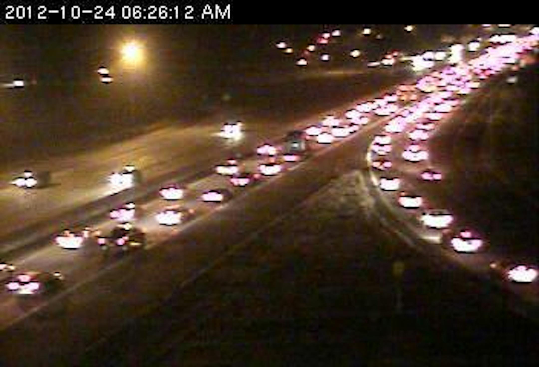 Traffic at 35W and Hwy. 10 in Mounds View