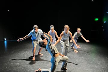 “Toward Utopia” was performed by Time Track Productions at the Center for Performing Arts in Minneapolis.