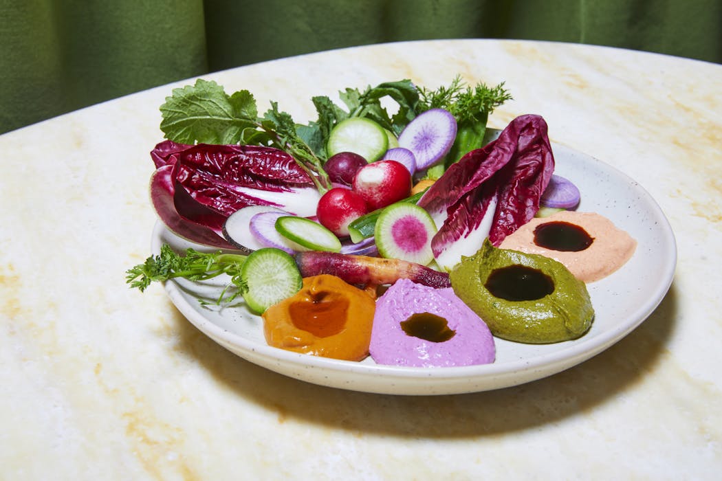 An updated spin on the relish tray at the Turk's Inn, a Wisconsin-style supper club opening in New York City.