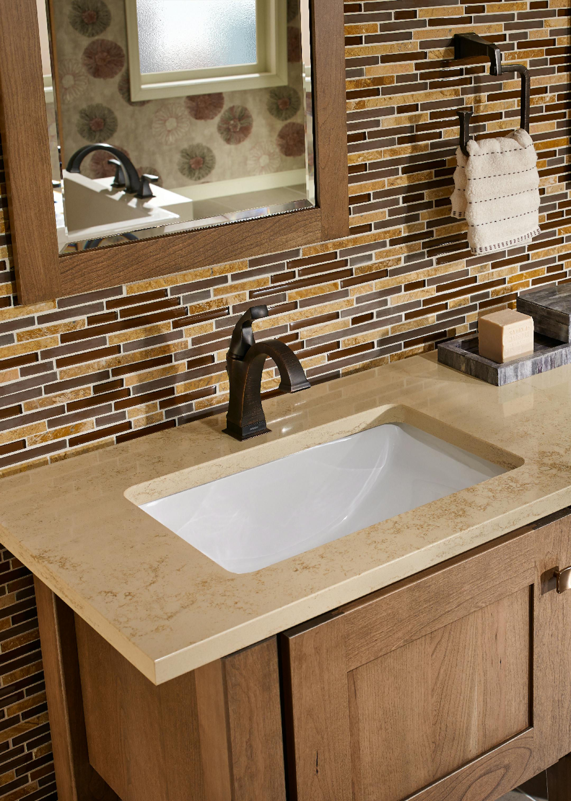 The Ktichen and Bath Idea Center showcases finishes, materials and styles at the Home and Patio Show. Provided.