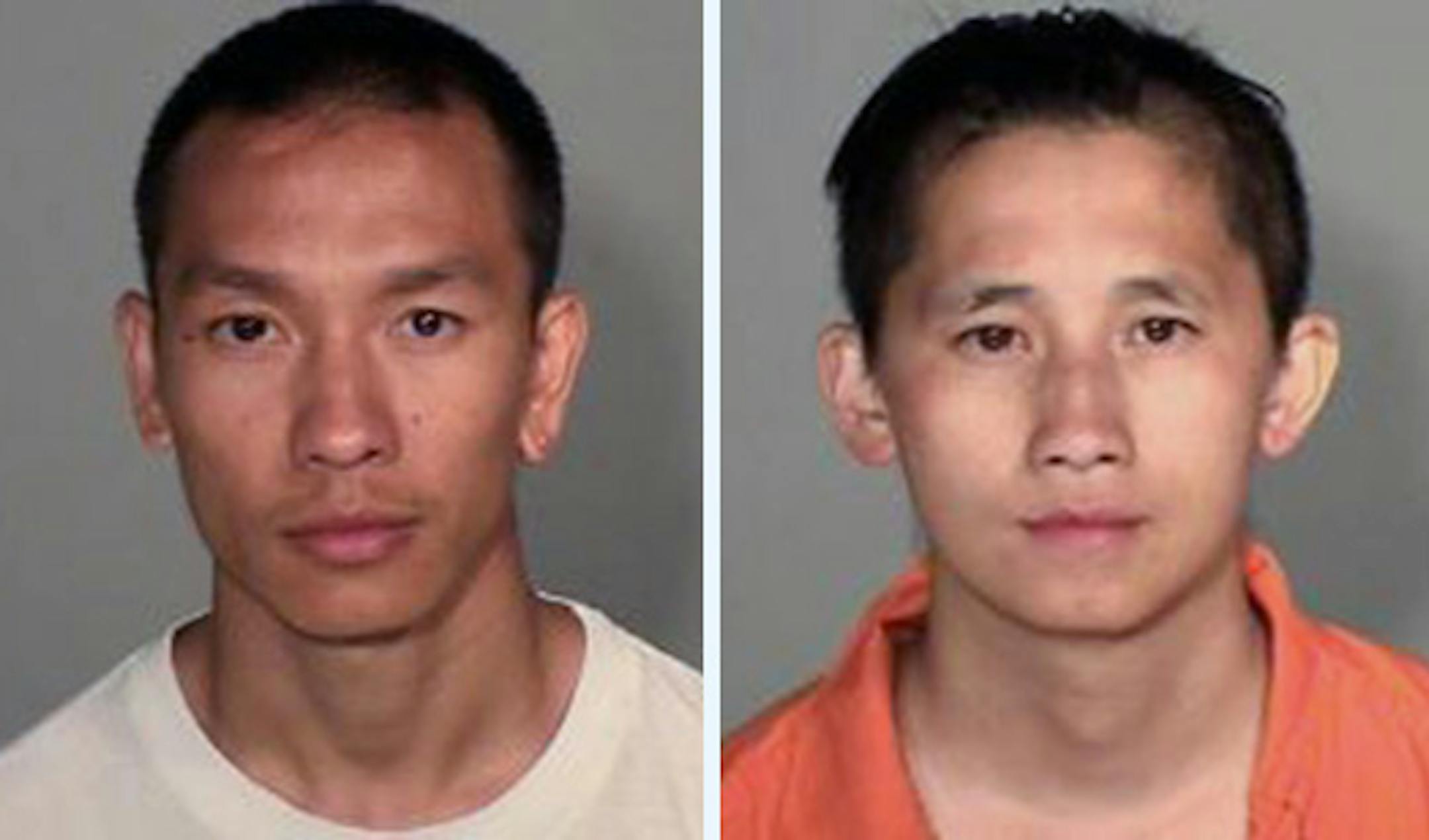 Left: Nougai Xiong, 27, of St. Paul. Right: Yang H. Xiong, 28, of La Crosse, Wis.