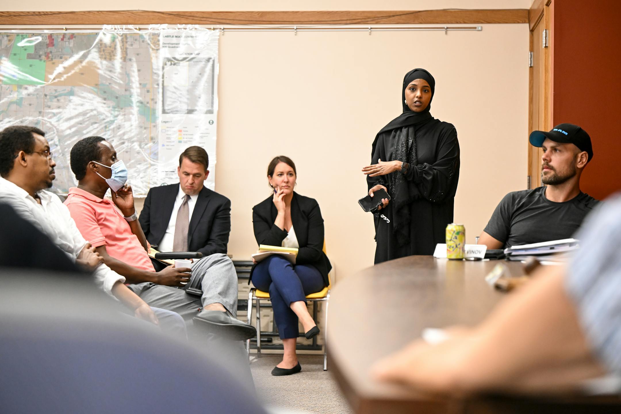 Bishara Mohamed, of Maple Grove, spoke in support of the Al Maghfirah Cemetery.