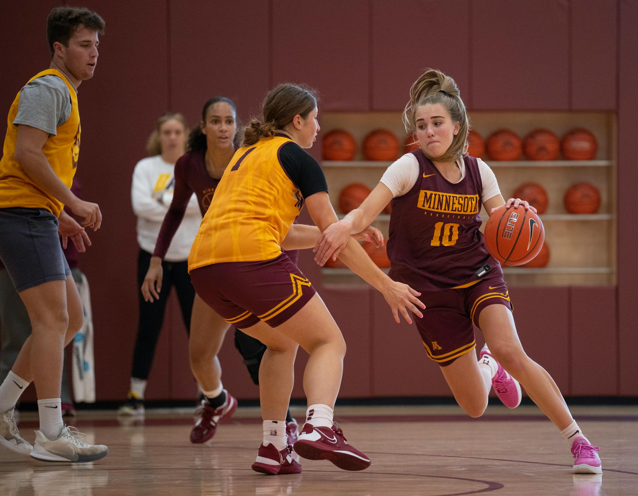 Mara Braun (10) will have her injured foot checked out before Sunday's game.