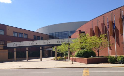 Lakeville is moving its Area Learning Center, designed to help students who struggle academically or socially in high school, to a space within each high school in 2017 in an effort to save money and provide a variety of classes for students. Above: Lakeville South High School.