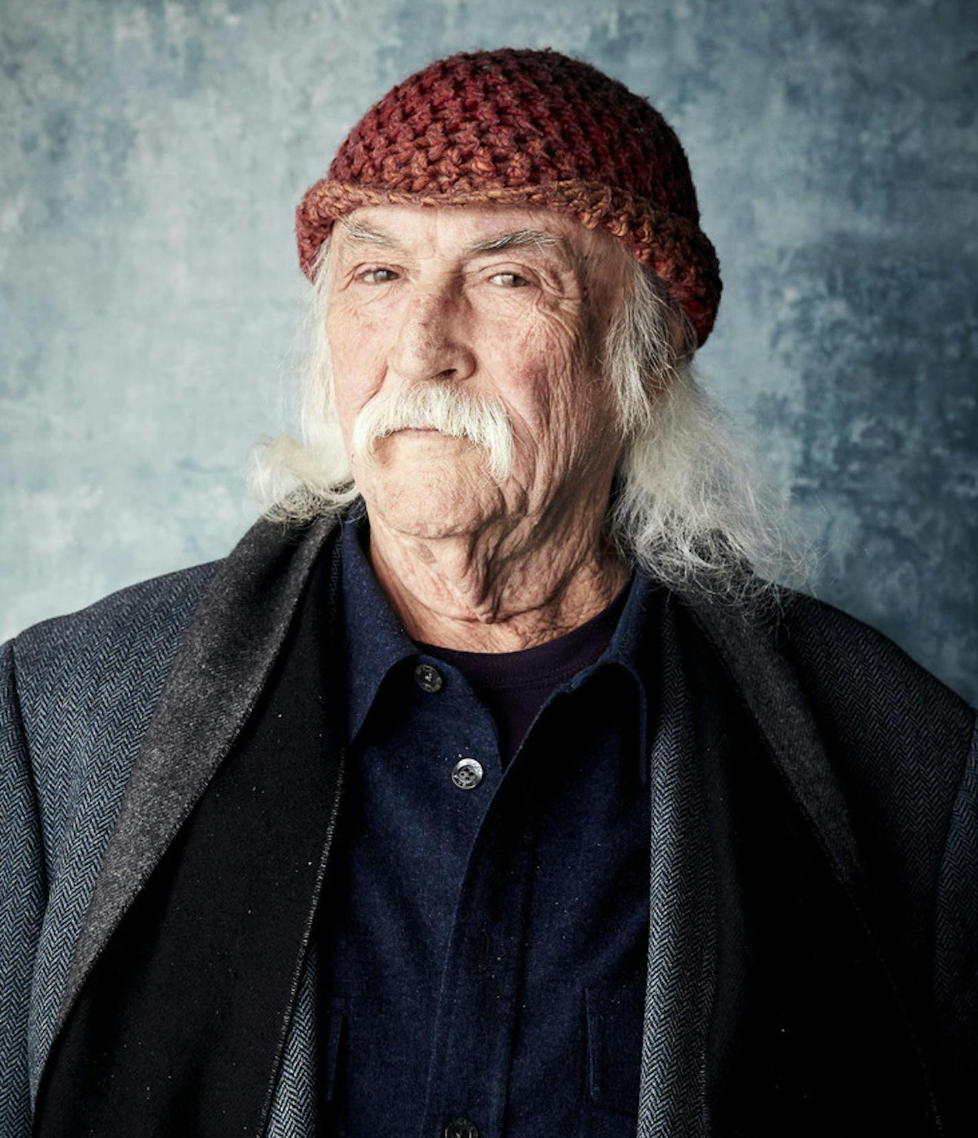 David Crosby poses for a portrait to promote the film "David Crosby: Remember My Name" at the Salesforce Music Lodge during the Sundance Film Festival on Saturday, Jan. 26, 2019, in Park City, Utah. (Photo by Taylor Jewell/Invision/AP)