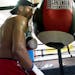 Circle of Discipline boxer David Morrell Jr., born and raised in Santa Clara, Cuba, during morning training Friday at the Circle of Discipline gym in 