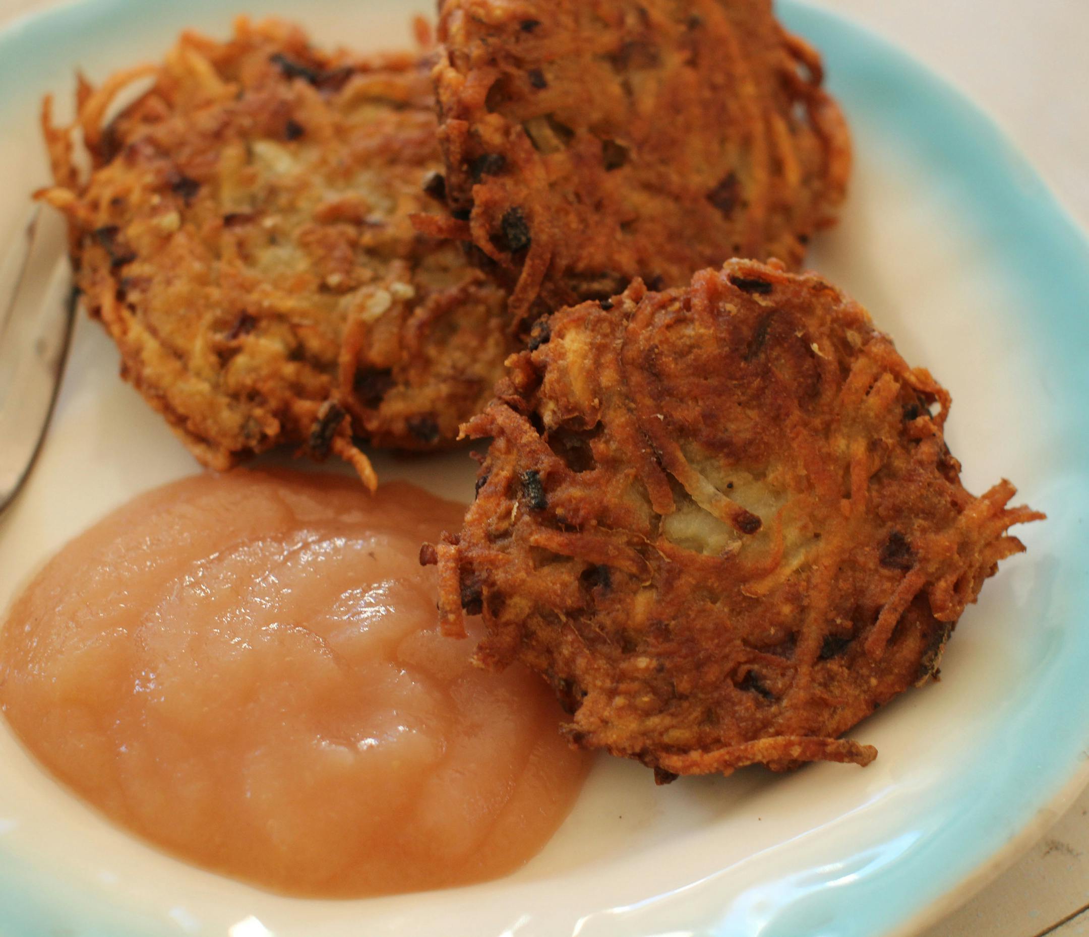 Classic latkes are a Hanukkah tradition.