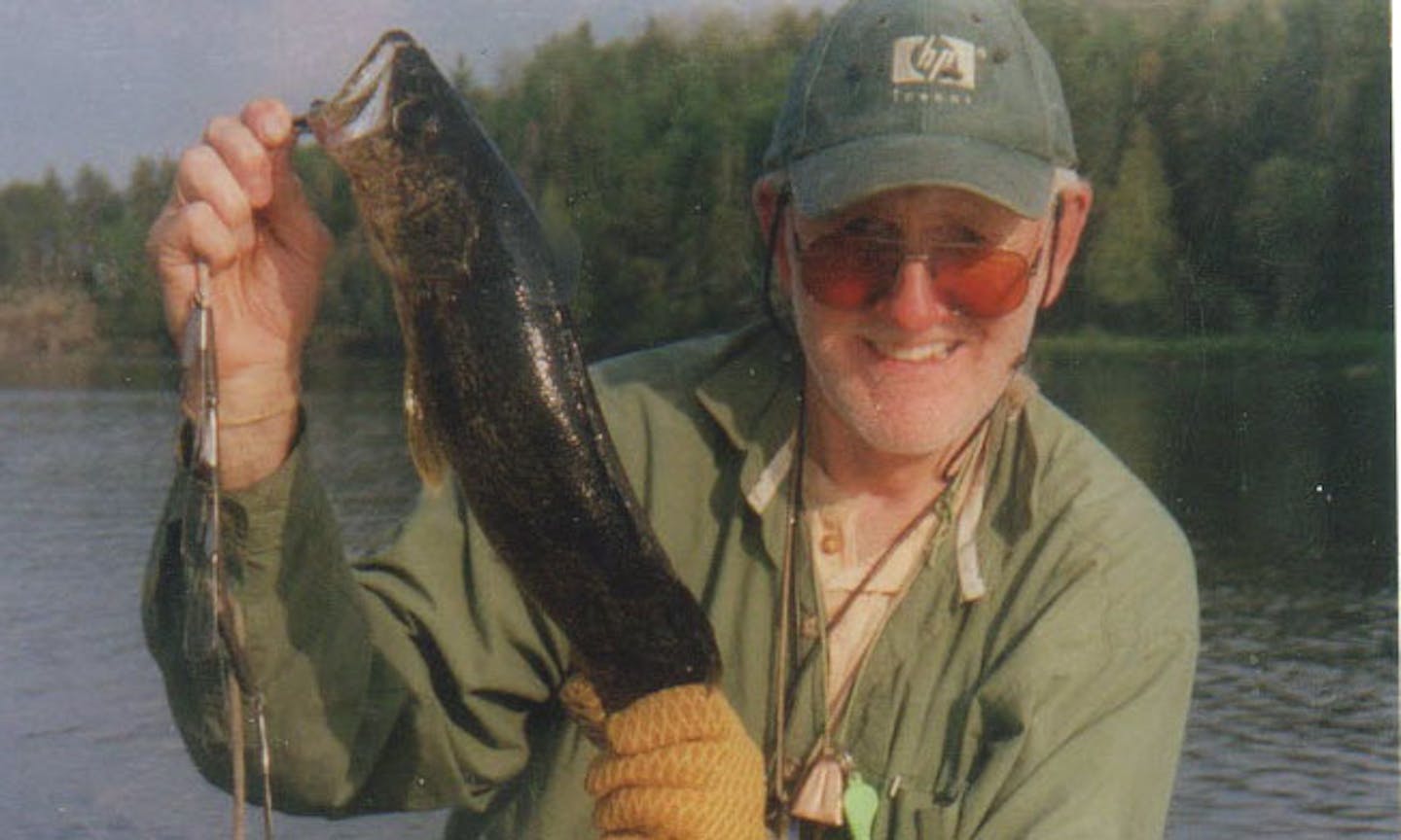 Dick Barber, 78, was lost Sunday in the cold Basswood River when he and his wife, Elaine, capsized while on a three-week canoe trip.