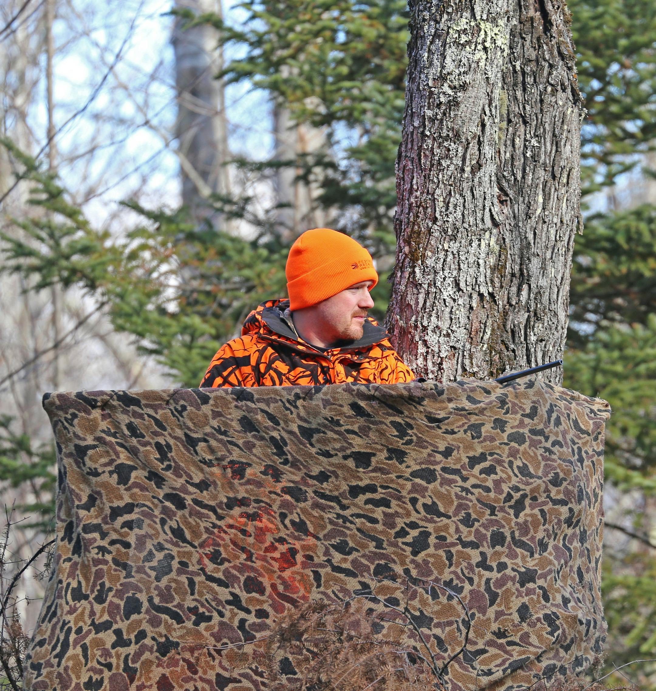 Brian Anderson of Champlin overlooked a northern Minnesota swamp near Cook on Saturday, opening day of the Minnesota firearms deer season.