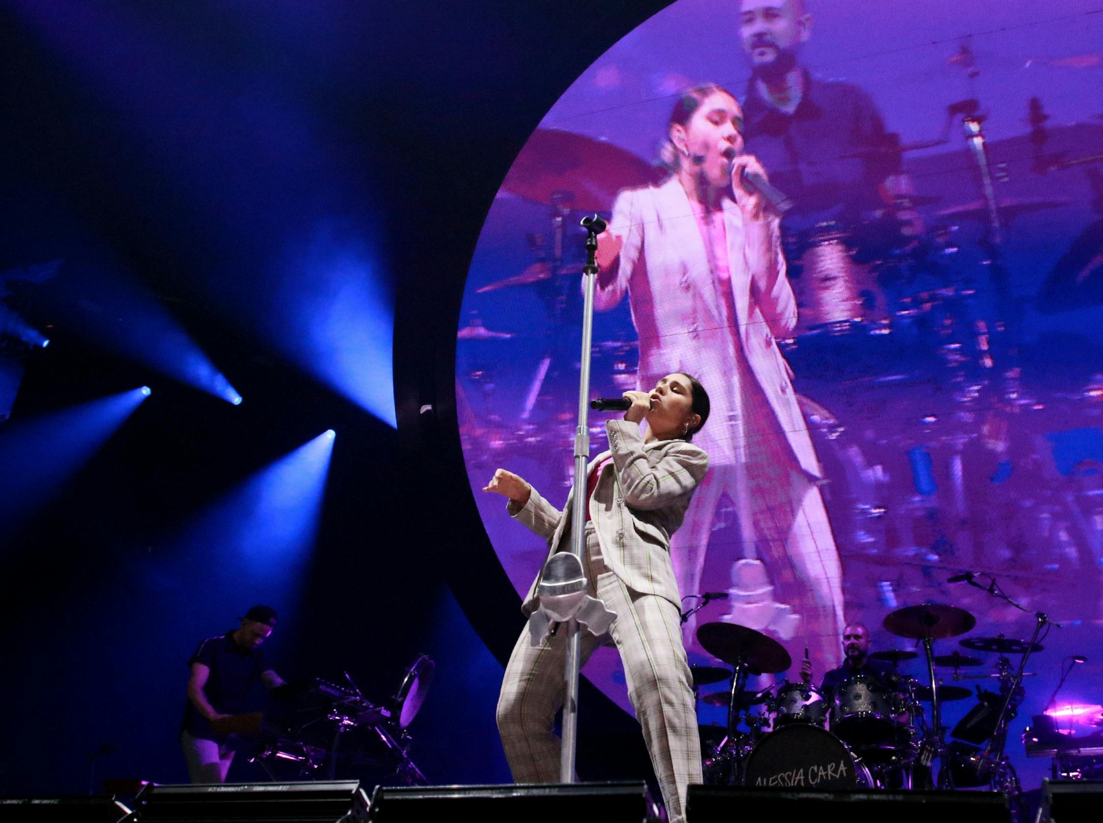 Opener Alessia Cara performs Friday, June 21, 2019, at the Xcel Energy Center in St. Paul, MN.